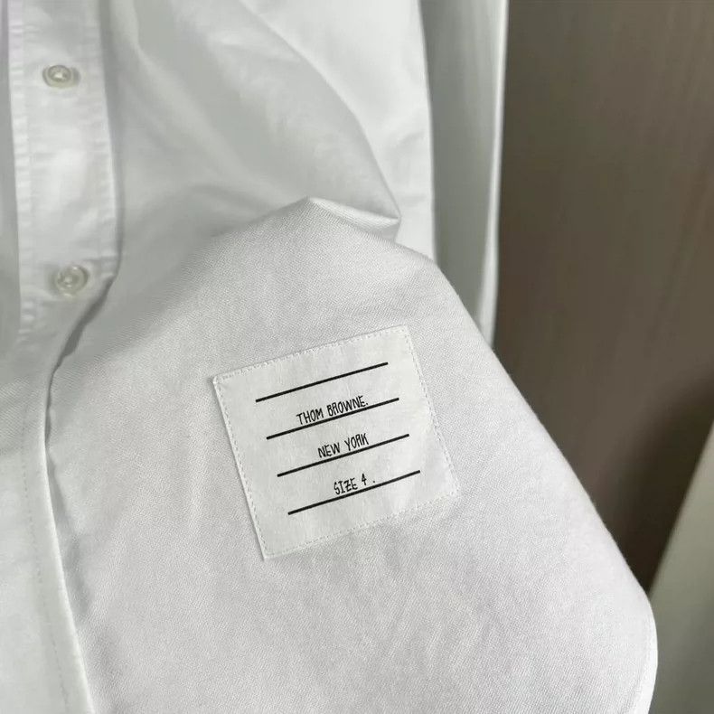 Thom Browne Thom browne Embroidered shirt with colorful stripes 2504-Ne Size US XL / EU 56 / 4 - 4 Thumbnail
