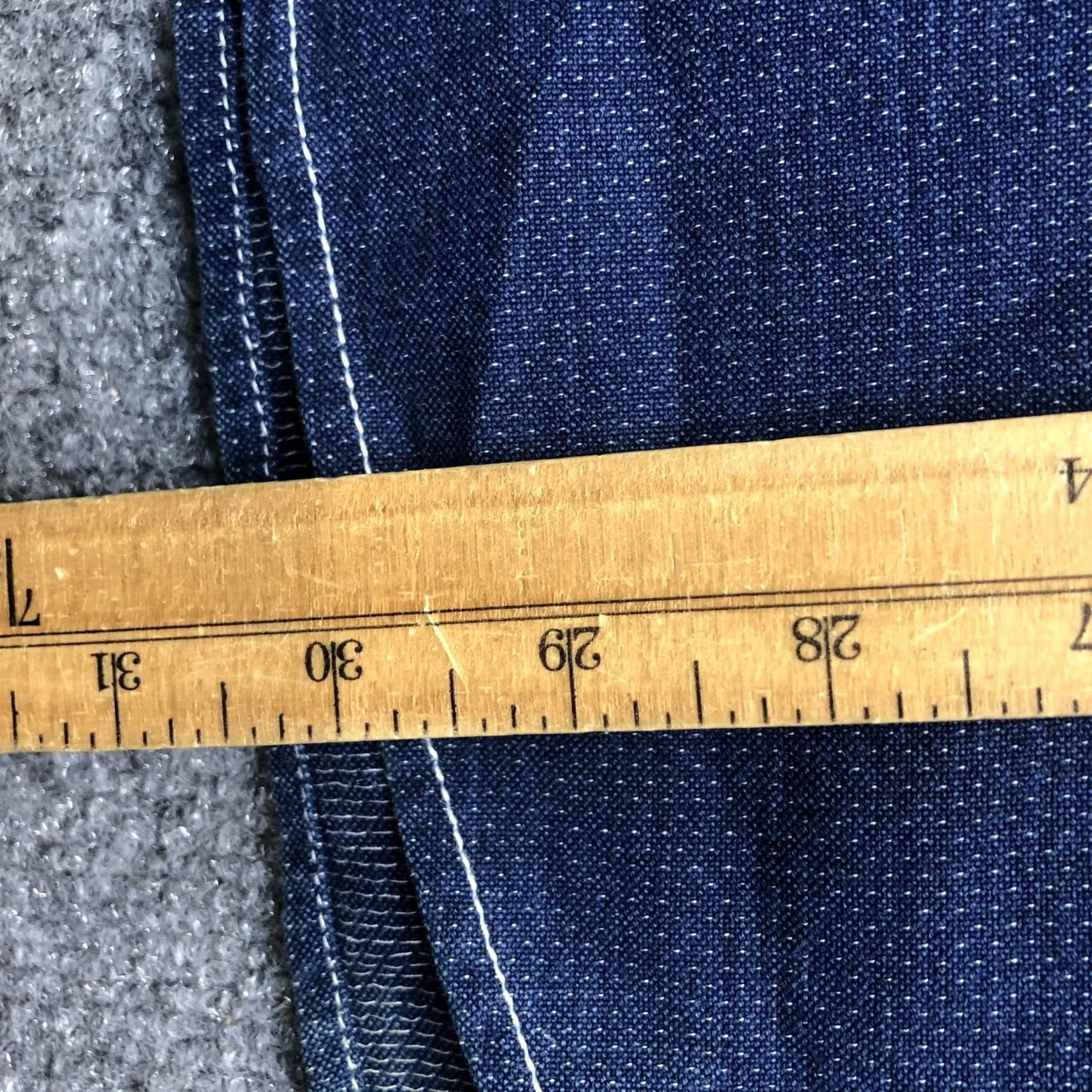 Robert Graham Robert Graham Jeans Shirt Mens Large Blue Denim Long Sleeve Button Up Pockets Size US L / EU 52-54 / 3 - 2 Thumbnail