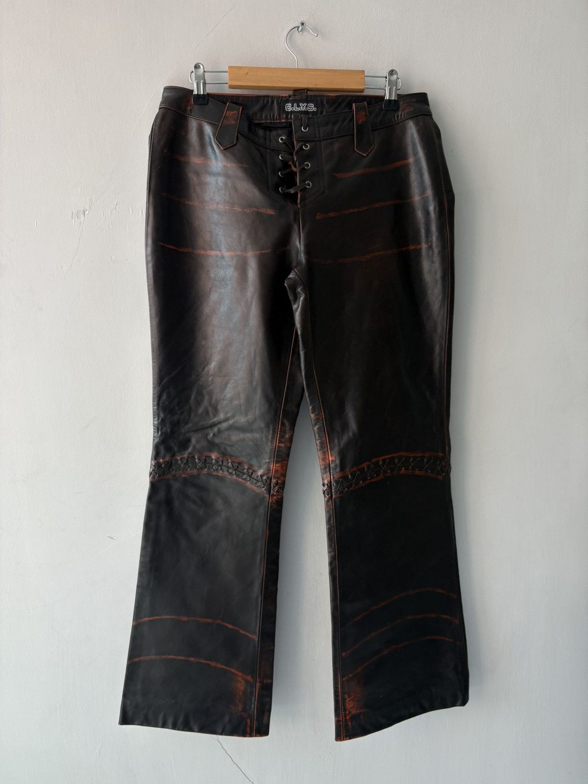 Vintage Vintage leather trousers Size 27" / US 4 / IT 40 - 11 Thumbnail