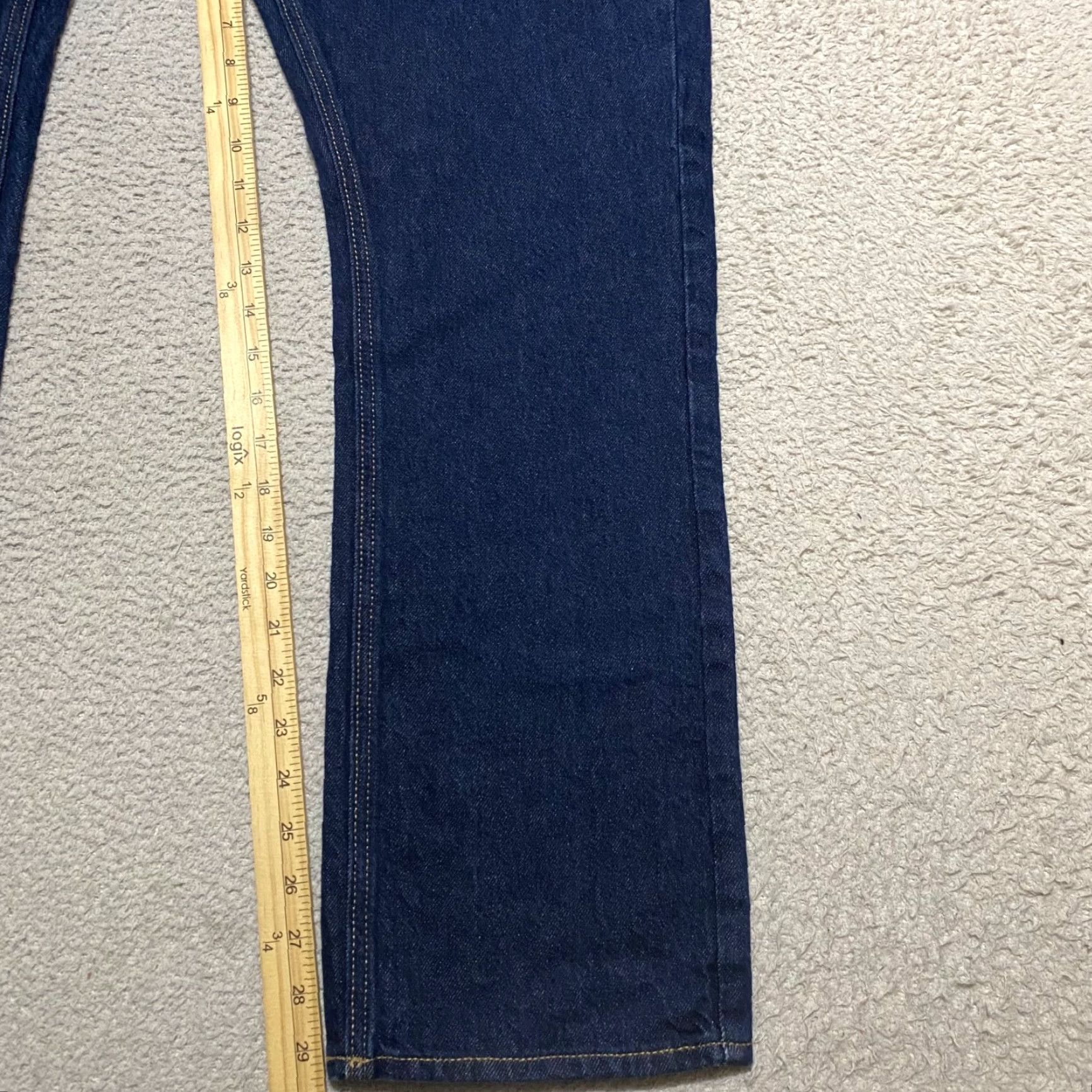 Old Navy Old Navy Jeans Blue Denim Dark Wash Mid Rise Straight Leg 34x30 5-Pocket Regular Waist Mens XS? Size US 34 / EU 50 - 6 Thumbnail