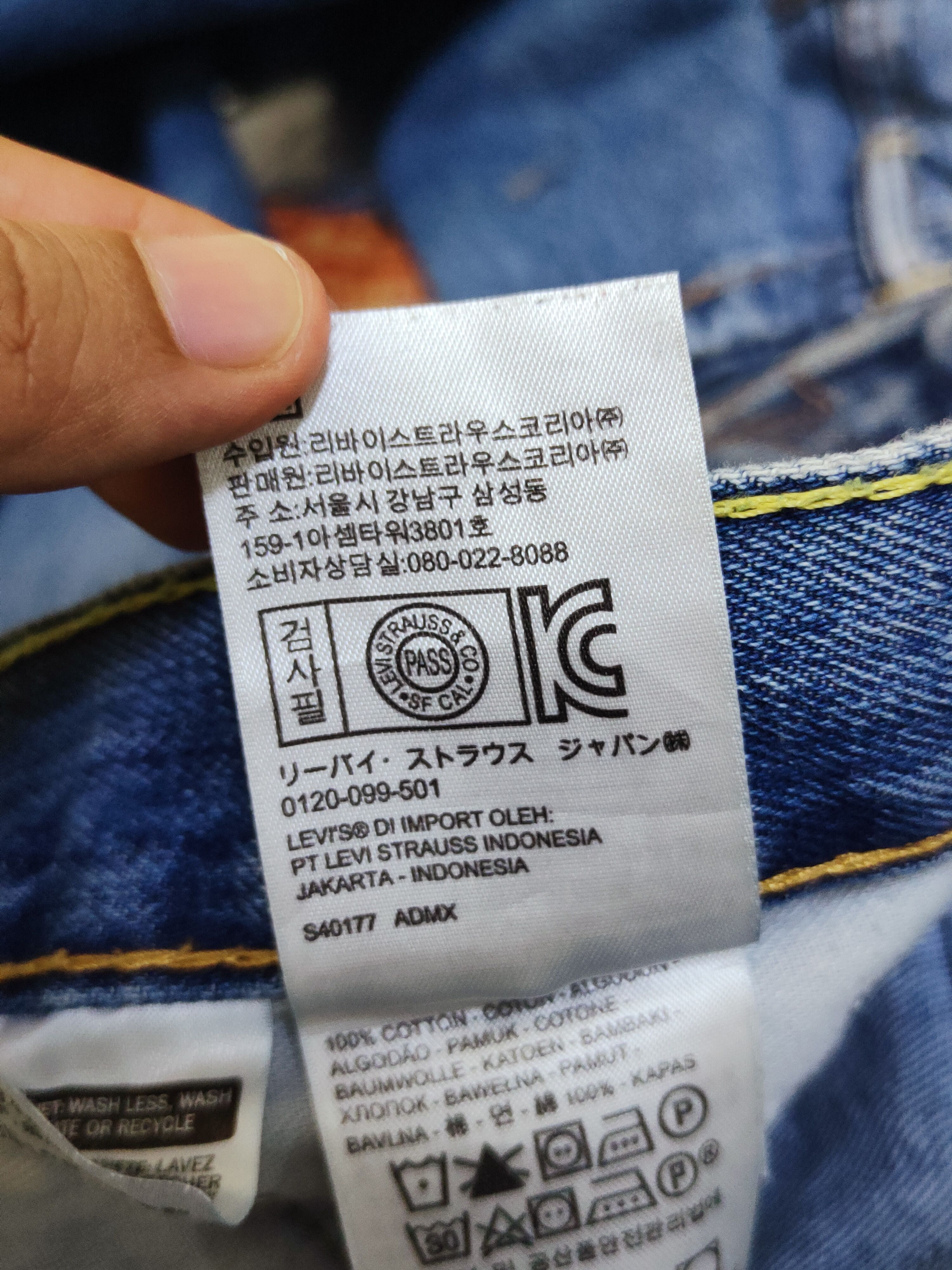 Levi's *waist 46inc* Levi's Blue Distressed Ripped Jeans #S2715 Size US 44 / EU 60 - 19 Thumbnail