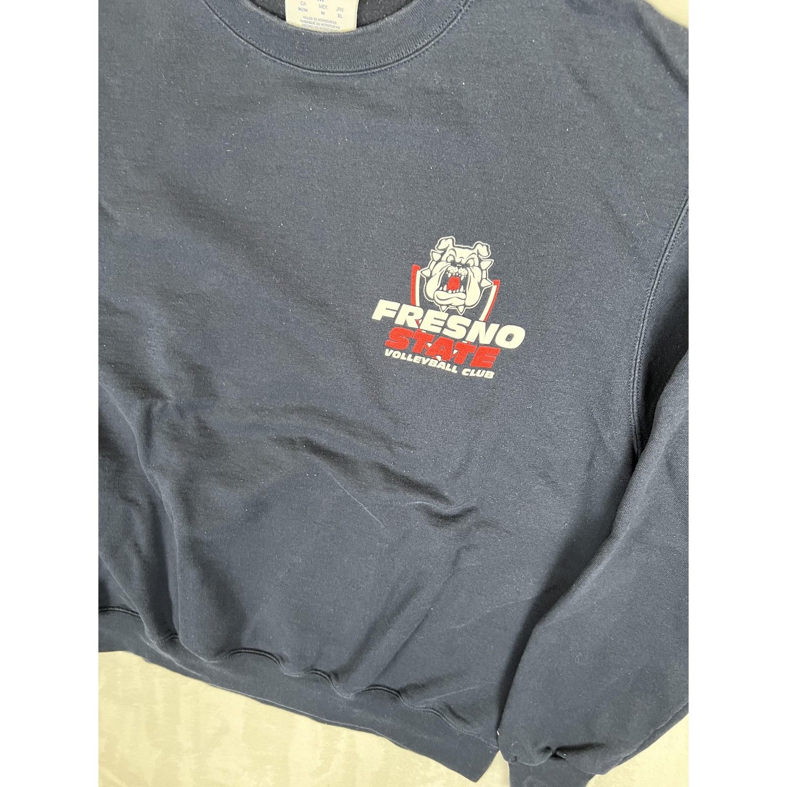 Champion Fresno State Bulldogs Sweatshirt Mens Medium Navy NCAA Volle Size M / US 6-8 / IT 42-44 - 3 Thumbnail