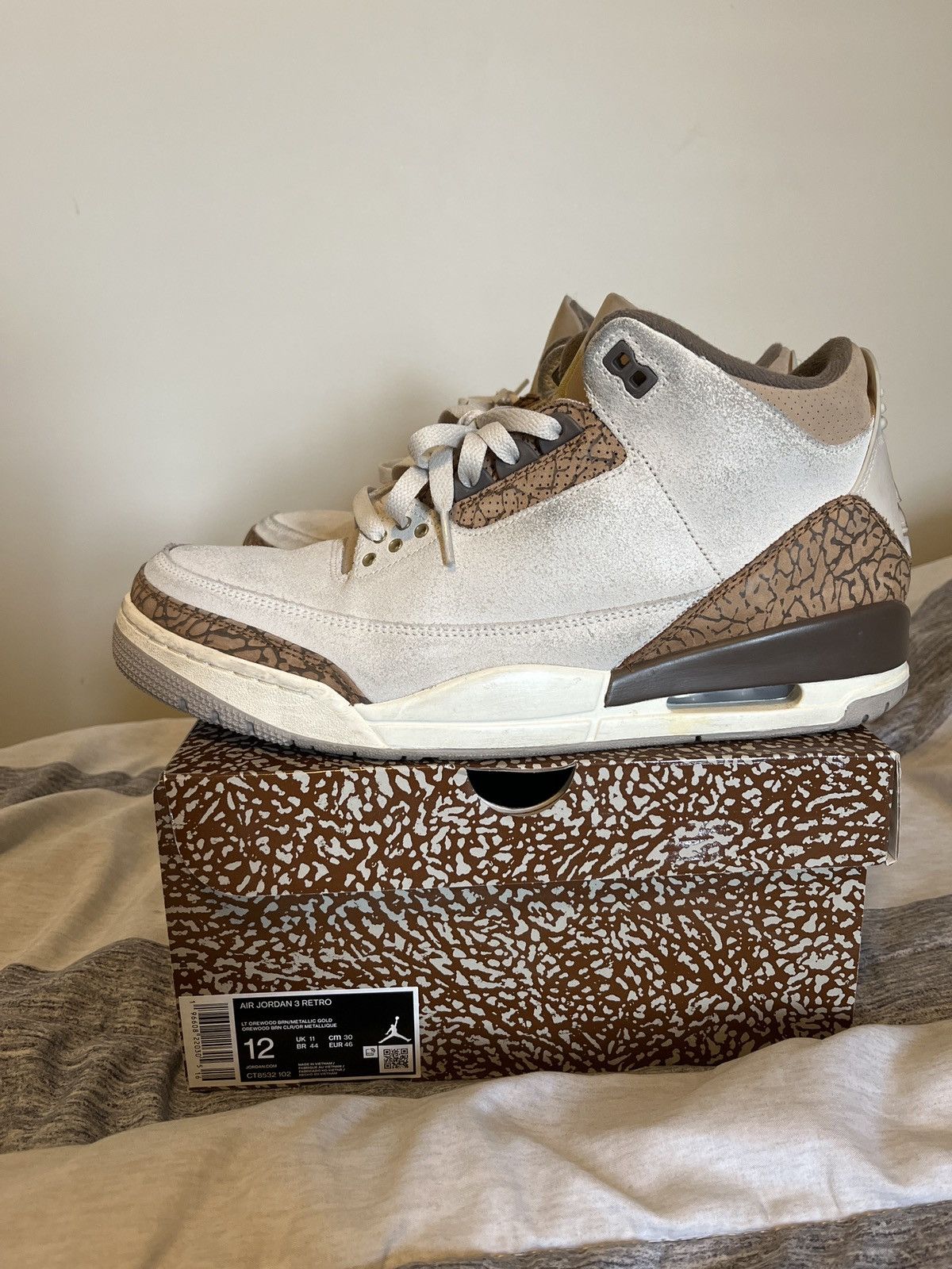 Jordan Brand Jordan 3 Retro Palomino OG Size US 12 / EU 45 - 2 Thumbnail