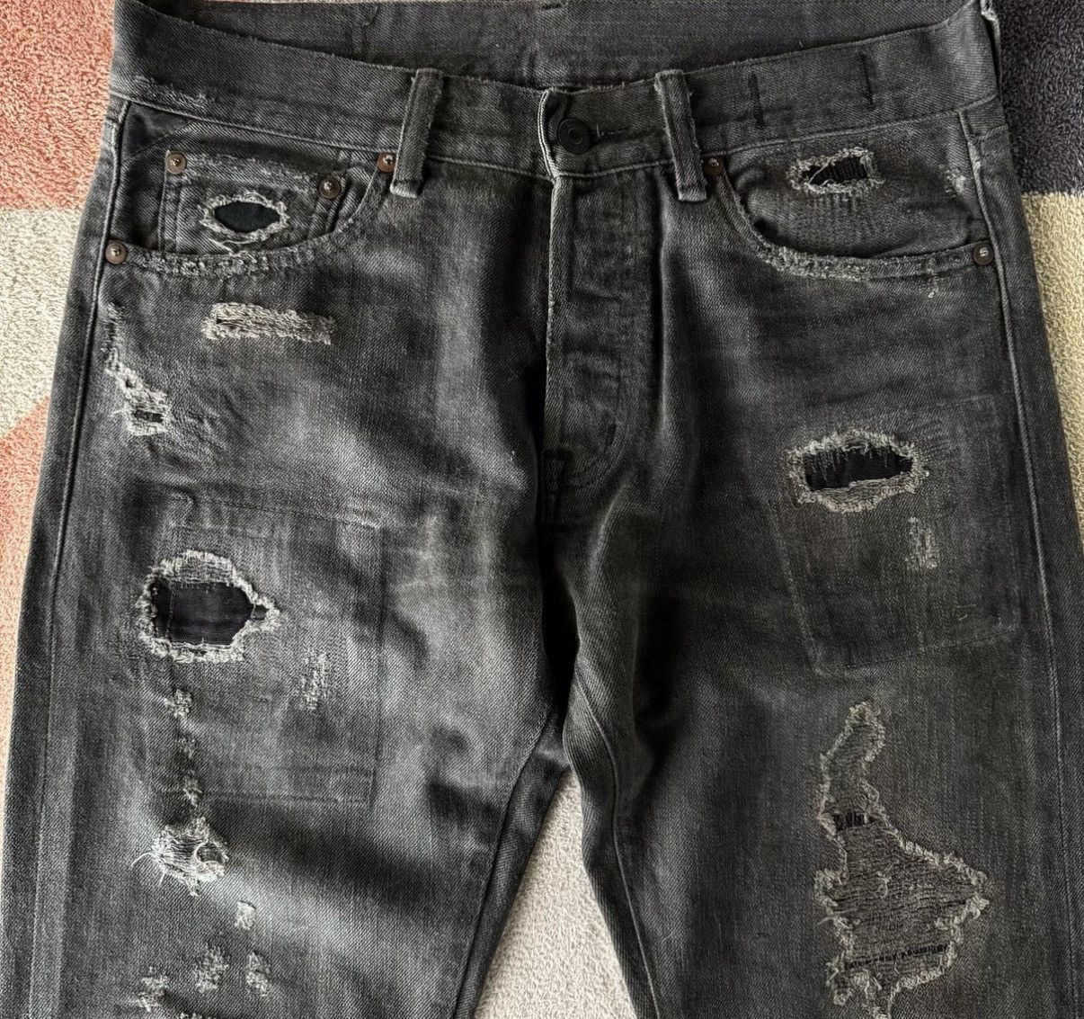 Denim & Supply Ralph Lauren Denim Supply Ralph Lauren Polo RL Patchwork Jeans K22 Size US 30 / EU 46 - 2 Thumbnail