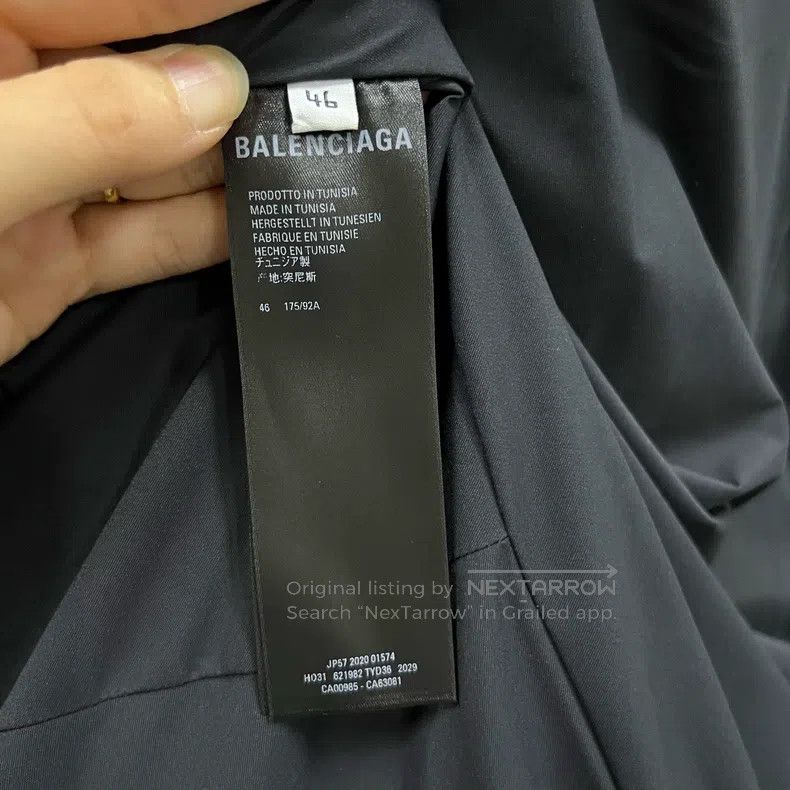 Balenciaga Balenciaga Solid Collar Cotton Jacket Size US S / EU 44-46 / 1 - 3 Thumbnail