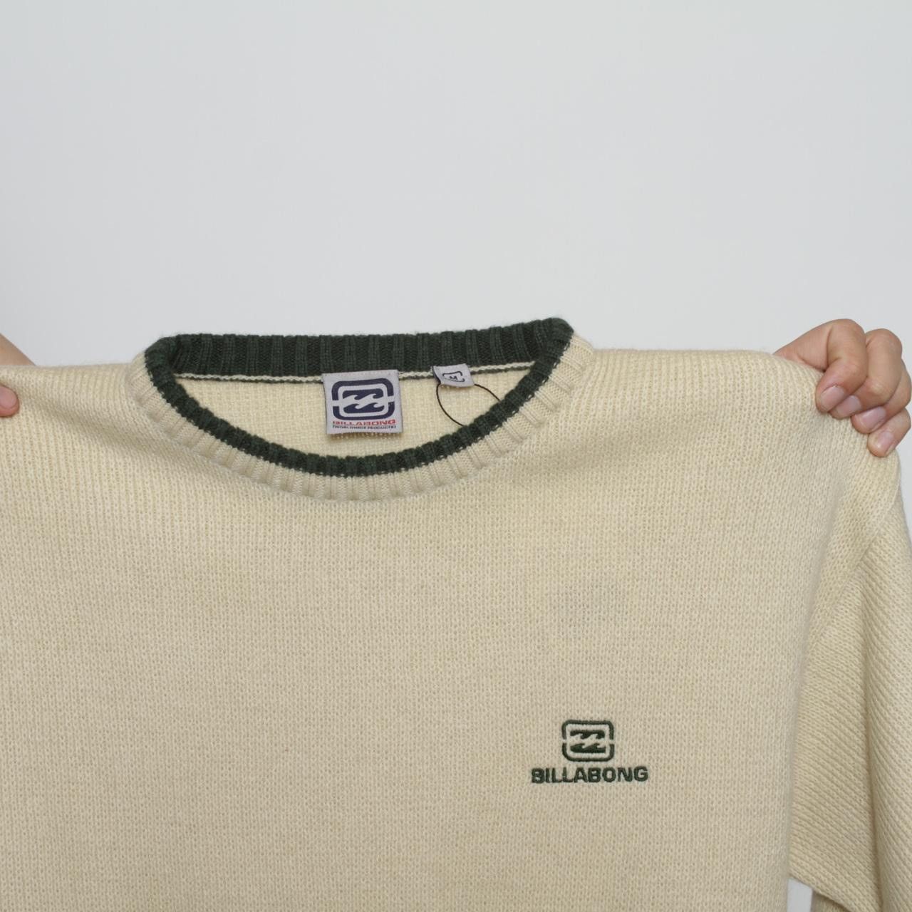Vintage CREAM KNIT CREWNECK SWEATSHIRT BY BILLABONG Size US M / EU 48-50 / 2 - 5 Thumbnail