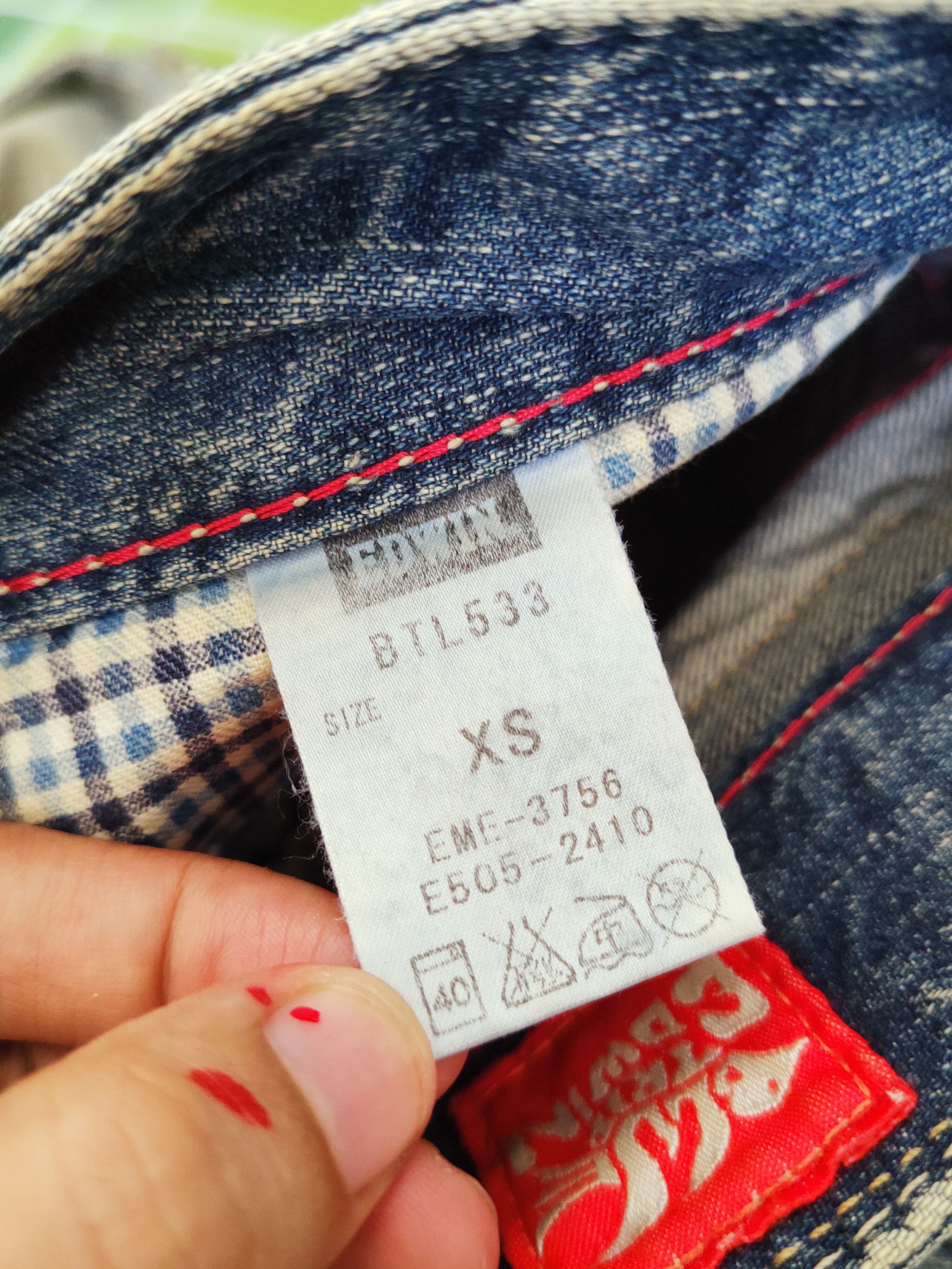 Edwin Edwin Blue Faded Distressed Ripped Jeans #W234 Size 28" / US 6 / IT 42 - 16 Thumbnail