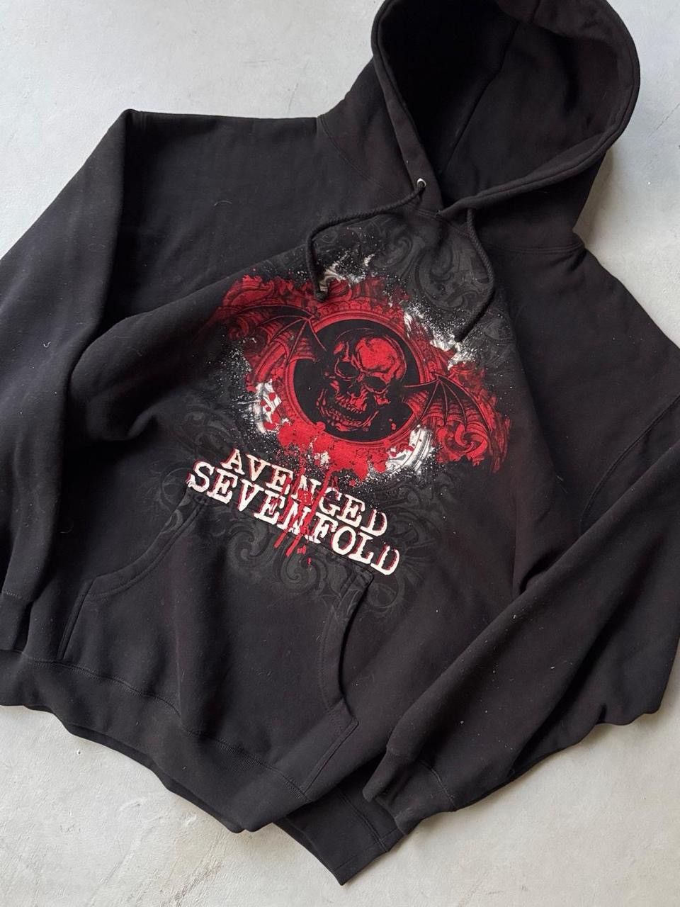 Vintage Vintage Y2K Avenged Sevenfold Hoodie Skull Band Merch Size US XXL / EU 58 / 5 - 3 Thumbnail