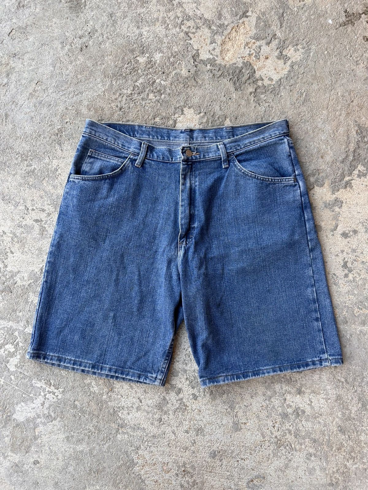Vintage × Wrangler Y2K Wrangler Denim Jorts Size US 38 / EU 54 - 1 Thumbnail