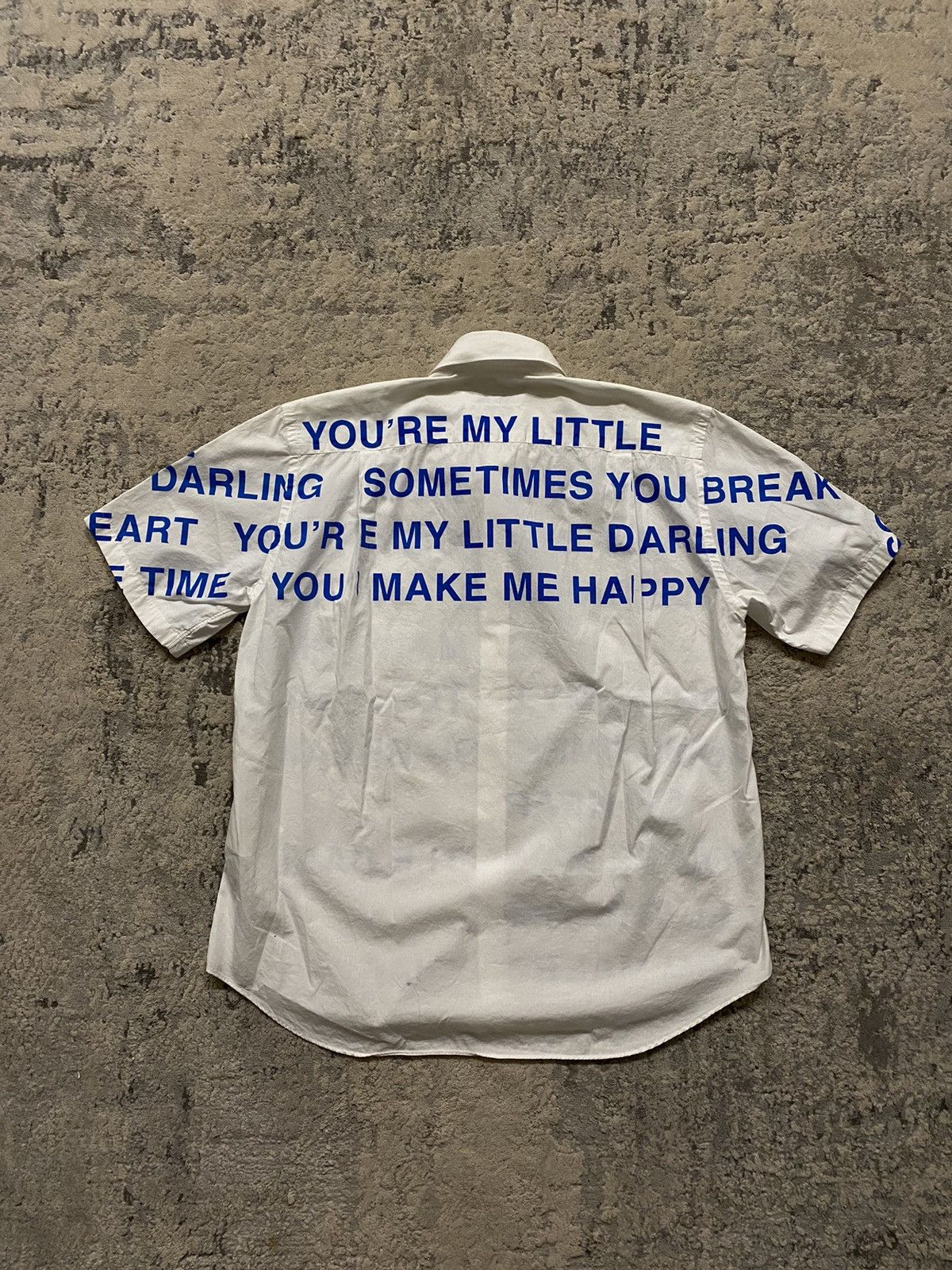 Junya Watanabe SS02 Poem Button Up "You're My Little Darling" Size US M / EU 48-50 / 2 - 6 Thumbnail