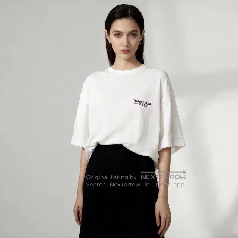 Balenciaga Balenciaga White Embroidered Coca-Cola Logo Short Sleeve Size US M / EU 48-50 / 2 - 1 Thumbnail