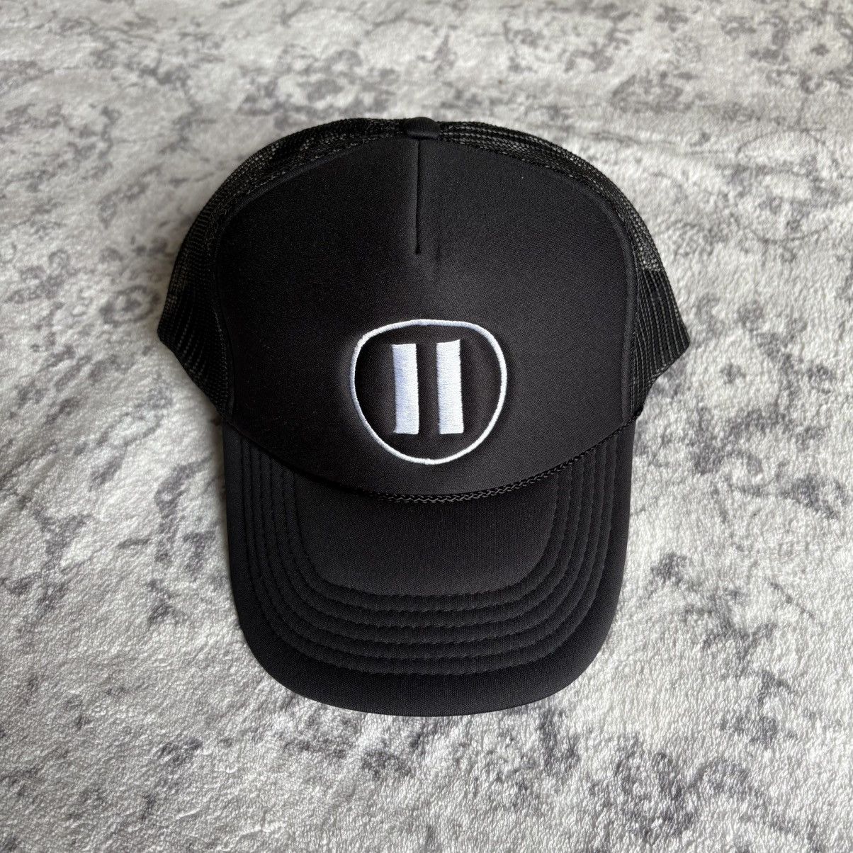 Band Tees × Drain Gang × Rap Tees The Hellp LL Logo Trucker Hat Black | OS Size ONE SIZE - 1 Thumbnail