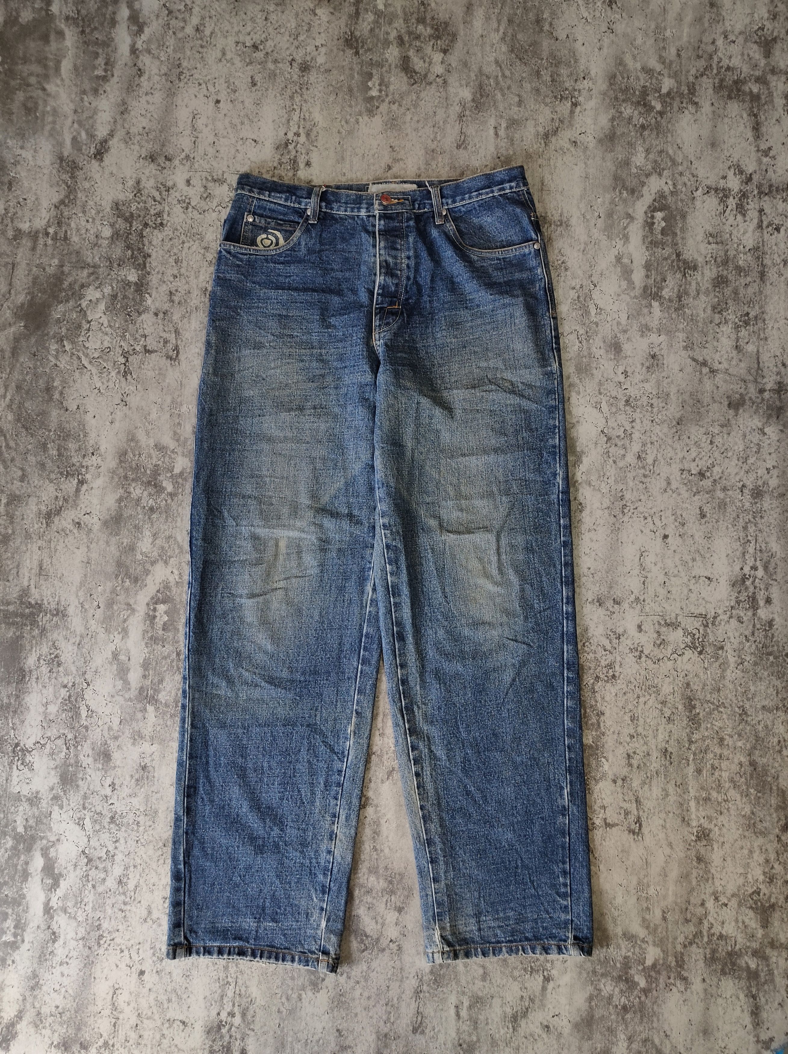 image of Vintage Circa Skateboard Jeans Baggy Pans in Blue Jean, Men's (Size 34)
