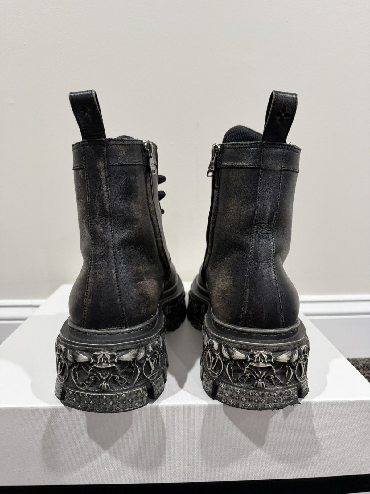 Louis Vuitton Louis Vuitton Virgil Abloh FW22 Baroque Ranger Leather Boots Size US 8 / EU 41 - 5 Thumbnail