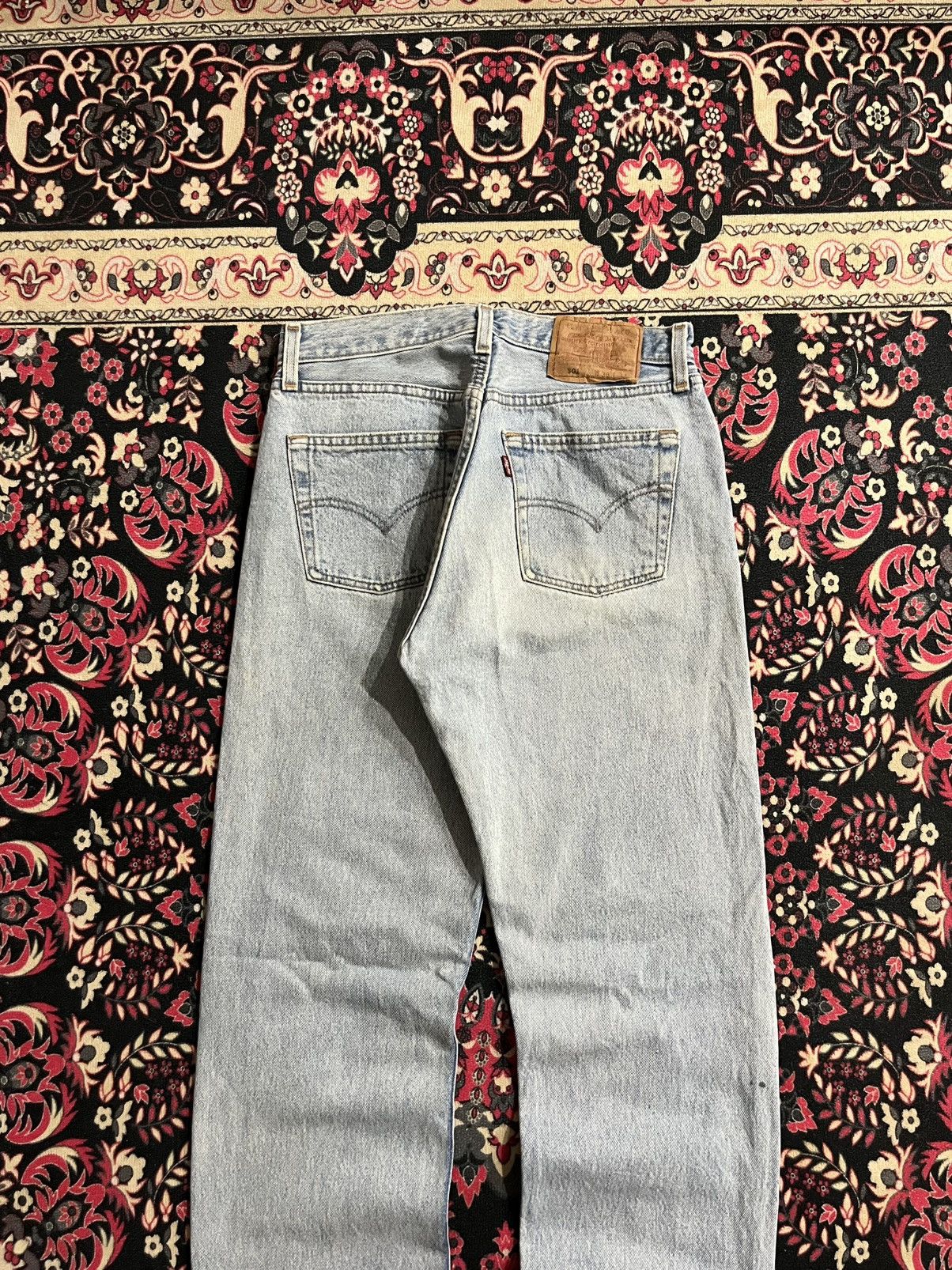 Levi's Vintage Y2K Levi’s 501 Light Blue Washed Distressed Jeans Size 30" / US 8 / IT 44 - 9 Thumbnail