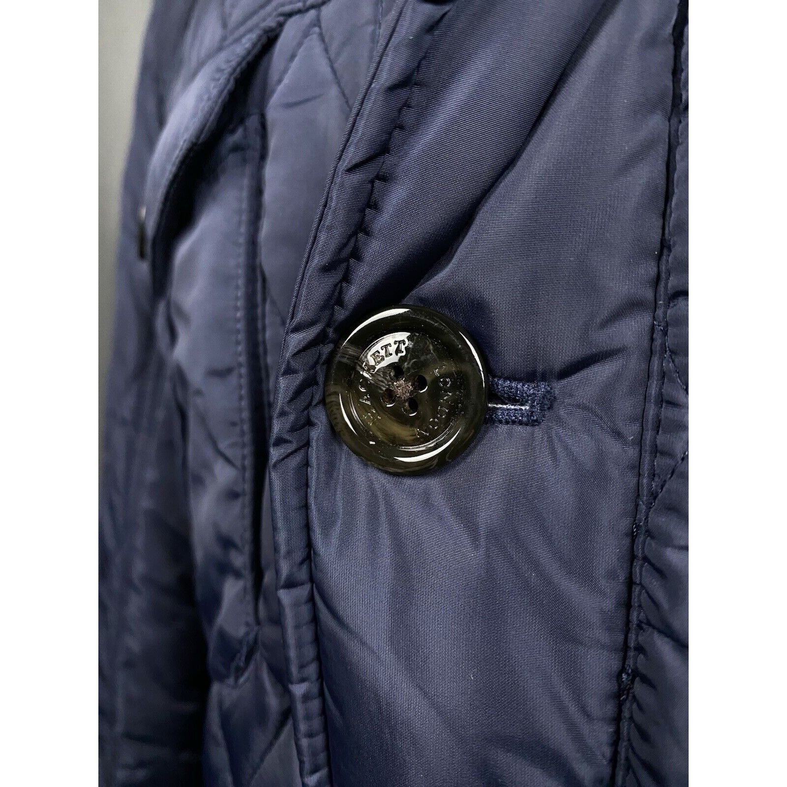 Hackett Hackett Men's Blue Quilted Insulated Jacket Size 2XL Size US XXL / EU 58 / 5 - 8 Thumbnail