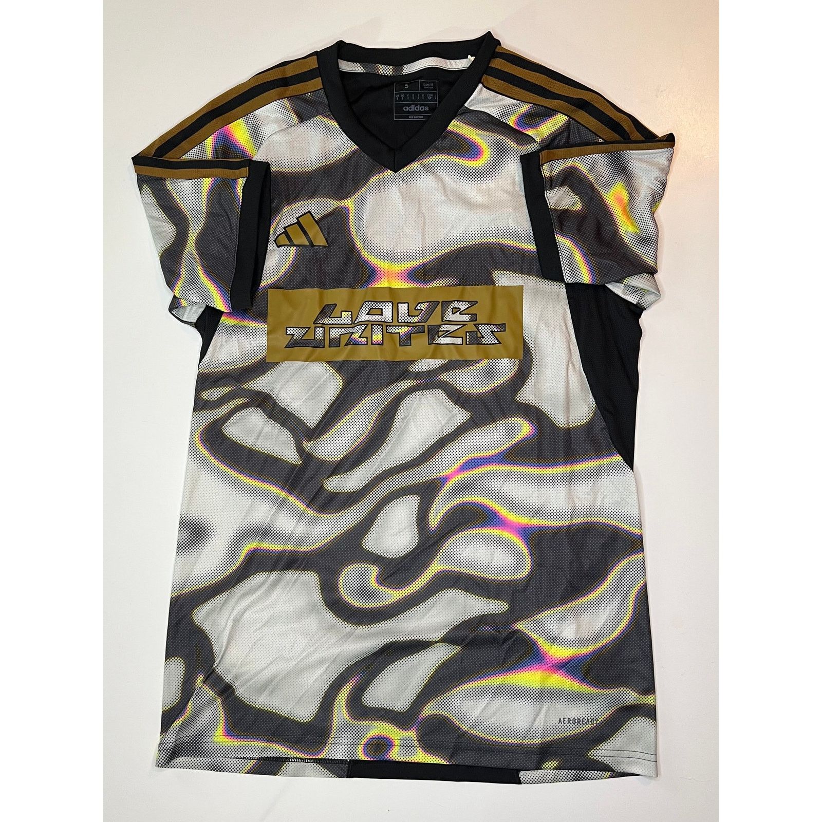 Adidas Adidas Tiro LOVE UNITES Soccer Jersey Black Gold Camo Size US M / EU 48-50 / 2 - 1 Thumbnail
