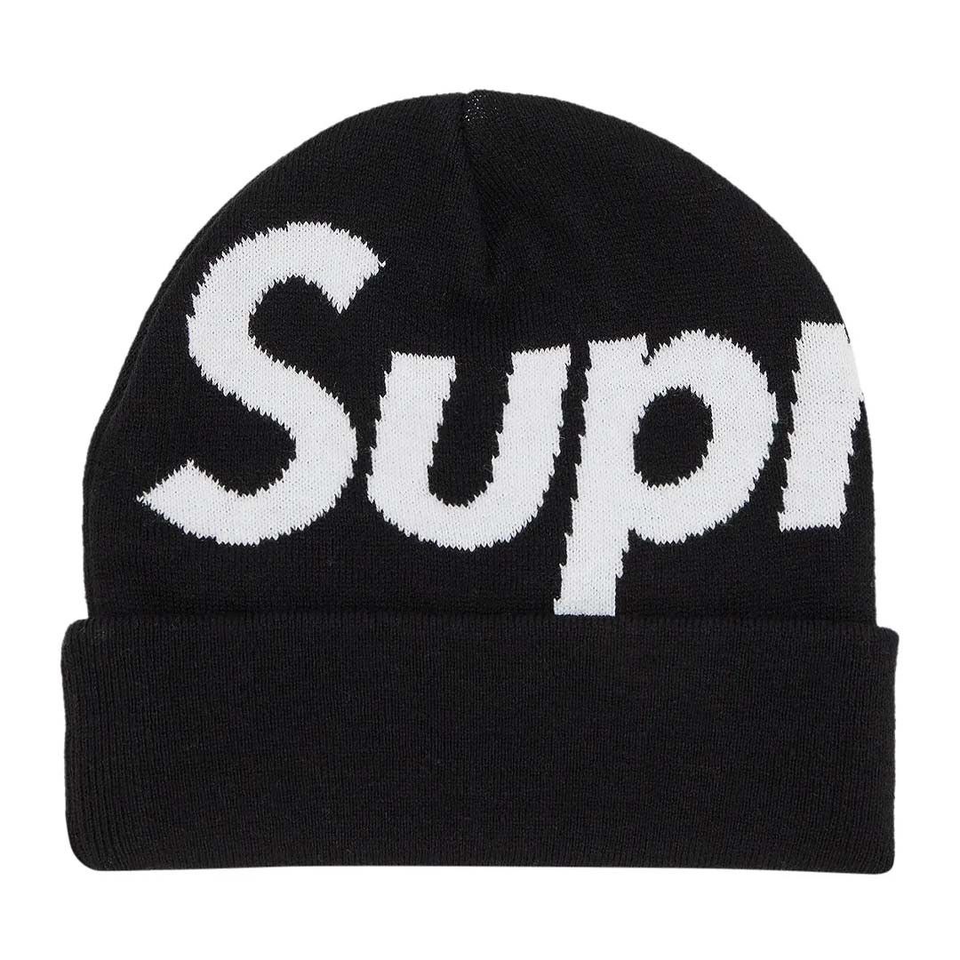 Supreme Big Logo Beanie 'Black' Size ONE SIZE - 1 Thumbnail