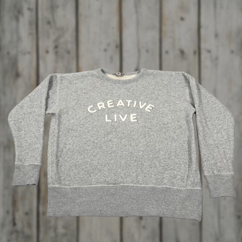 Ebbets Field Flannels Ebbets Field Flannels Sweatshirt Mens Large Gray Crewneck Creative Live USA - Vintage Condition Size US L / EU 52-54 / 3 - 1 Thumbnail
