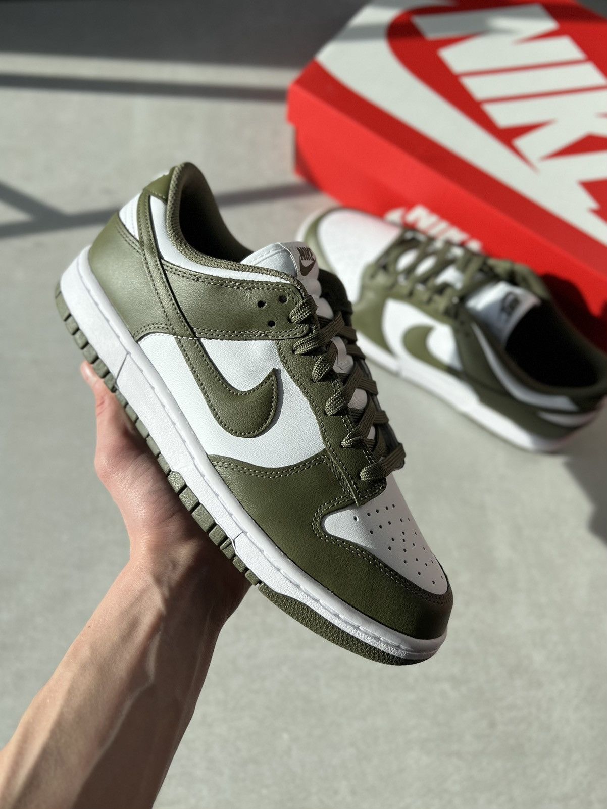 image of Nike Dunk Low Medium Olive (10 Us 44 Eu) Shoes, Men's