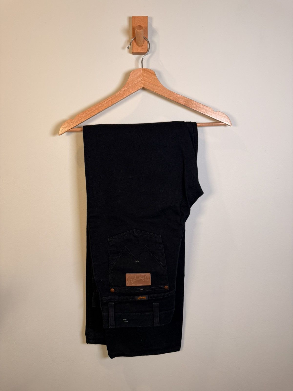 Wrangler Wrangler Black Jeans 33x34 | 936WBK Straight Leg Vintage Size US 32 / EU 48 - 1 Thumbnail