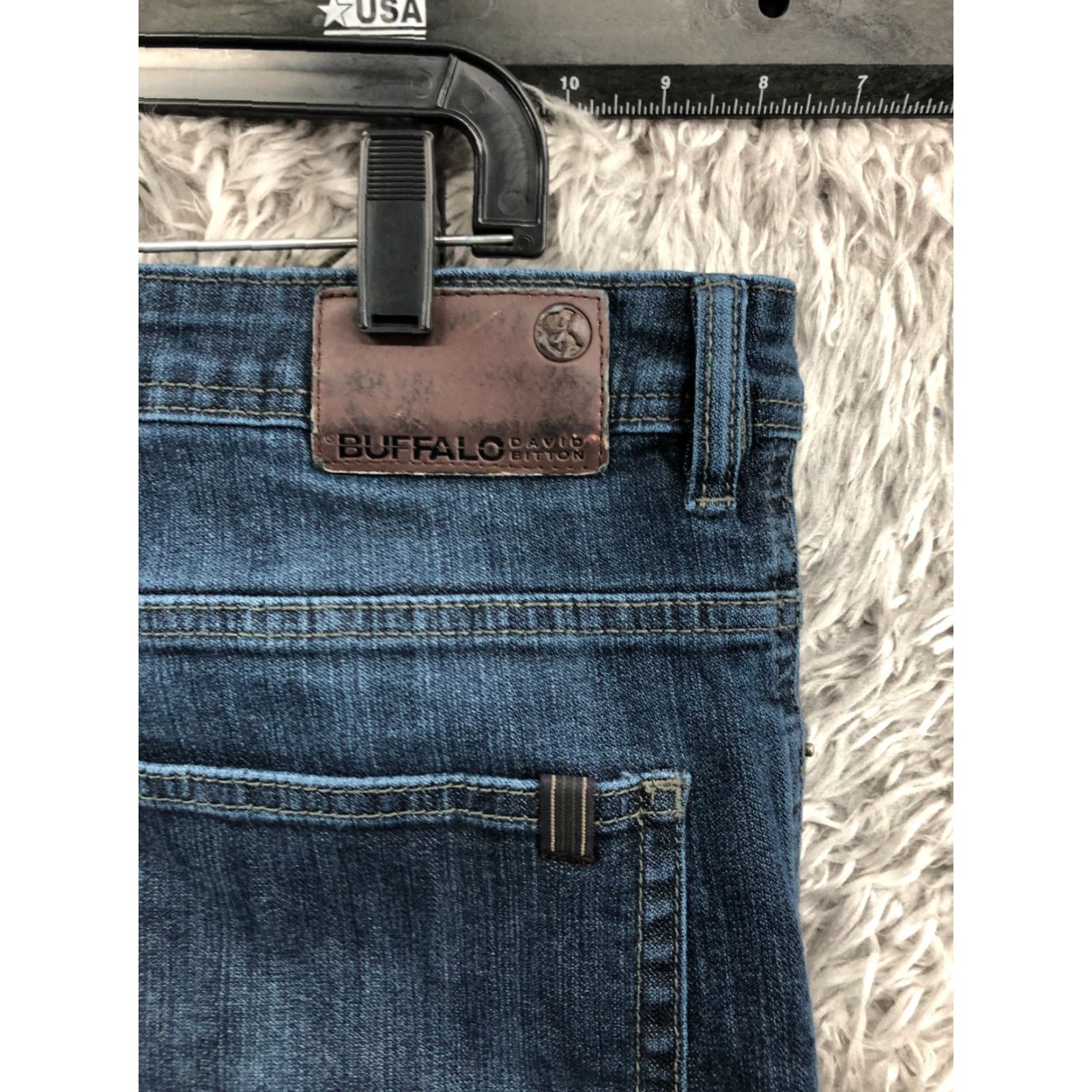Buffalo David Bitton Buffalo David Bitton Jeans Driven-X Straight Denim 38x30 Mens Dark Blue Wash Size US 38 / EU 54 - 7 Thumbnail
