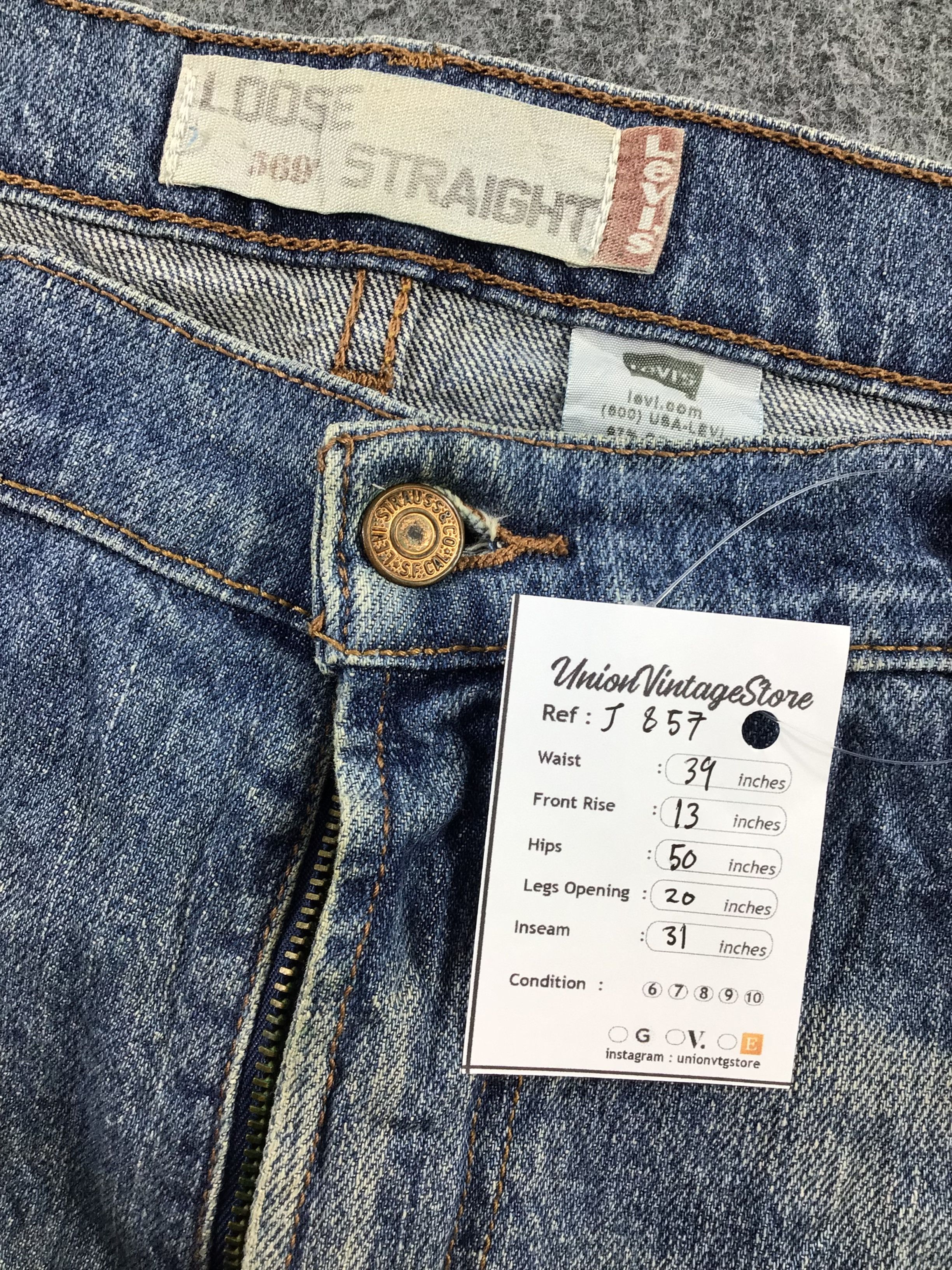 Levi's Vintage Levis 569 Jeans -J857A Size US 39 - 13 Thumbnail