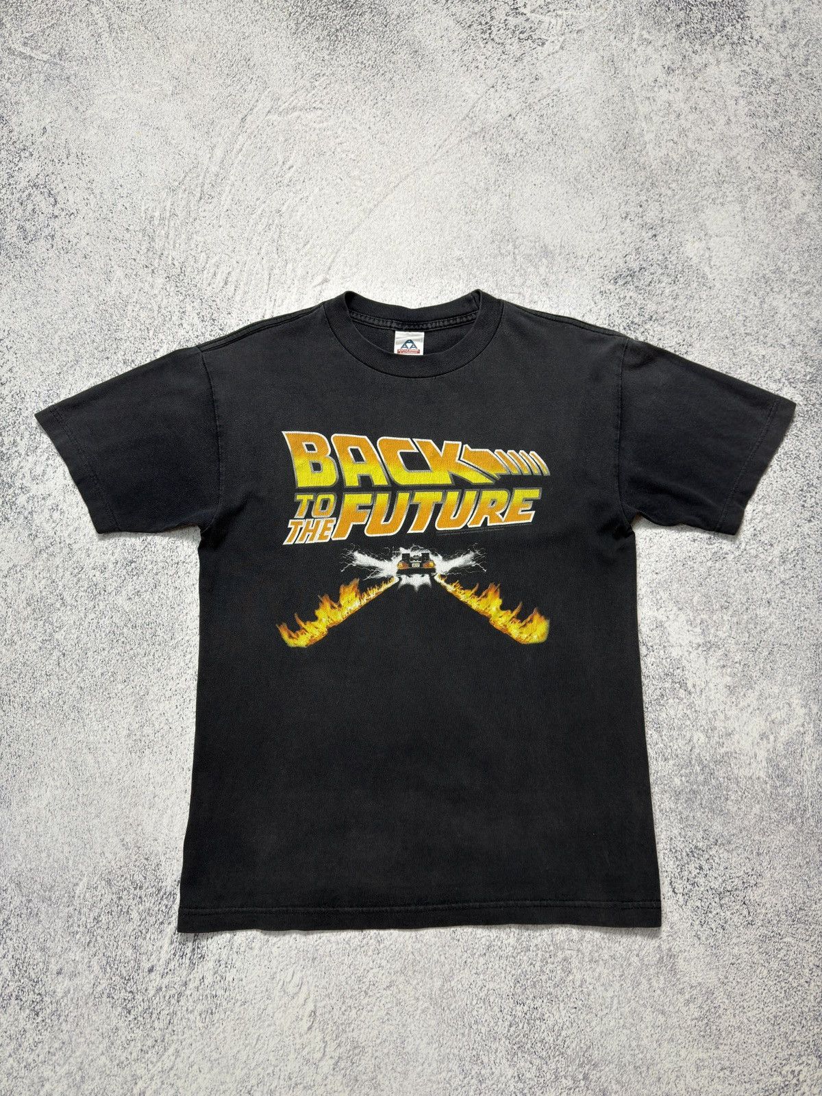 Vintage Vintage 90s Back To The Future Delorean Movie T-Shirt Faded Size US M / EU 48-50 / 2 - 2 Thumbnail