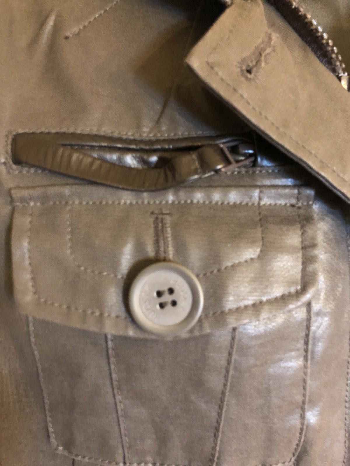Rudsak Shiny Khaki Military Style Jacket Sz L