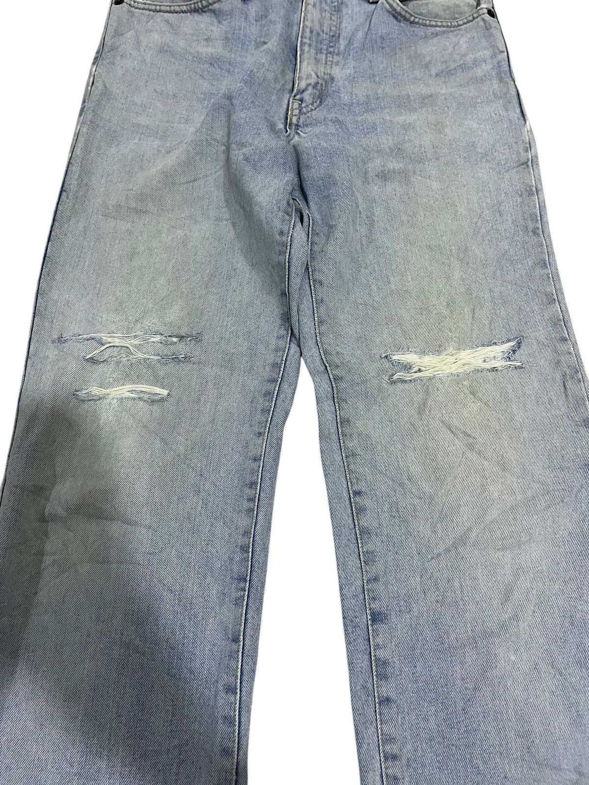 If Six Was Nine × Japanese Brand × Le Grande Bleu (L.G.B.) EDWIN 402 STRAIGHT CUT WASHED BLUE DENIM Size US 28 / EU 44 - 4 Thumbnail