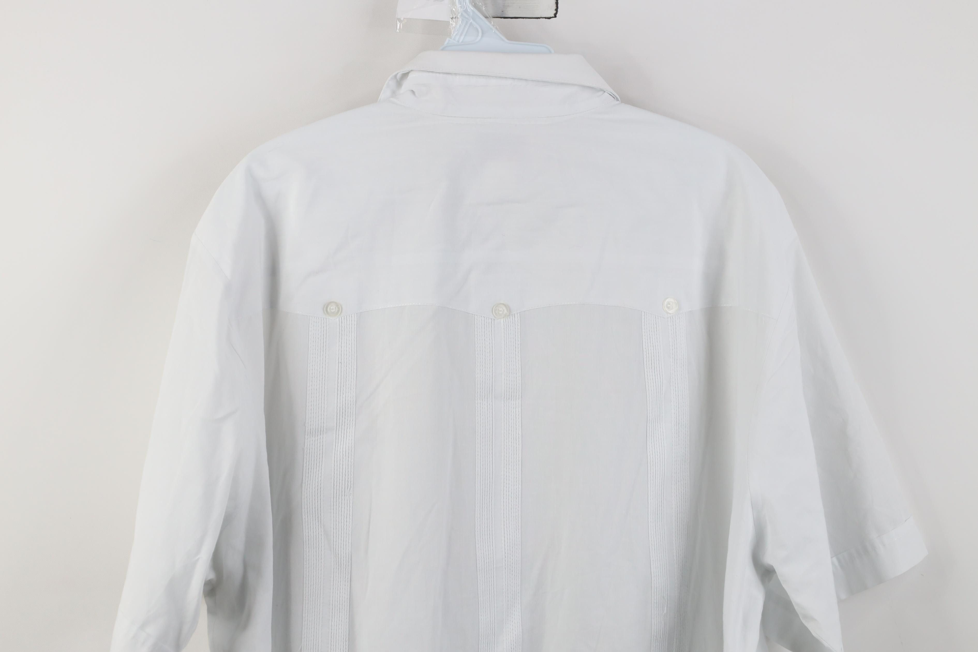 Vintage Vintage 70s Guayabera Beach Wedding Collared Button Shirt Size US XL / EU 56 / 4 - 16 Thumbnail