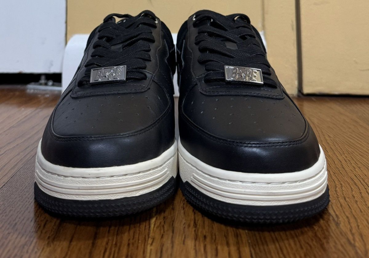 Bape Bapesta Low 'Black' 1G70191042 Men’s Size 12 Damaged Box lid Size US 12 / EU 45 - 2 Thumbnail