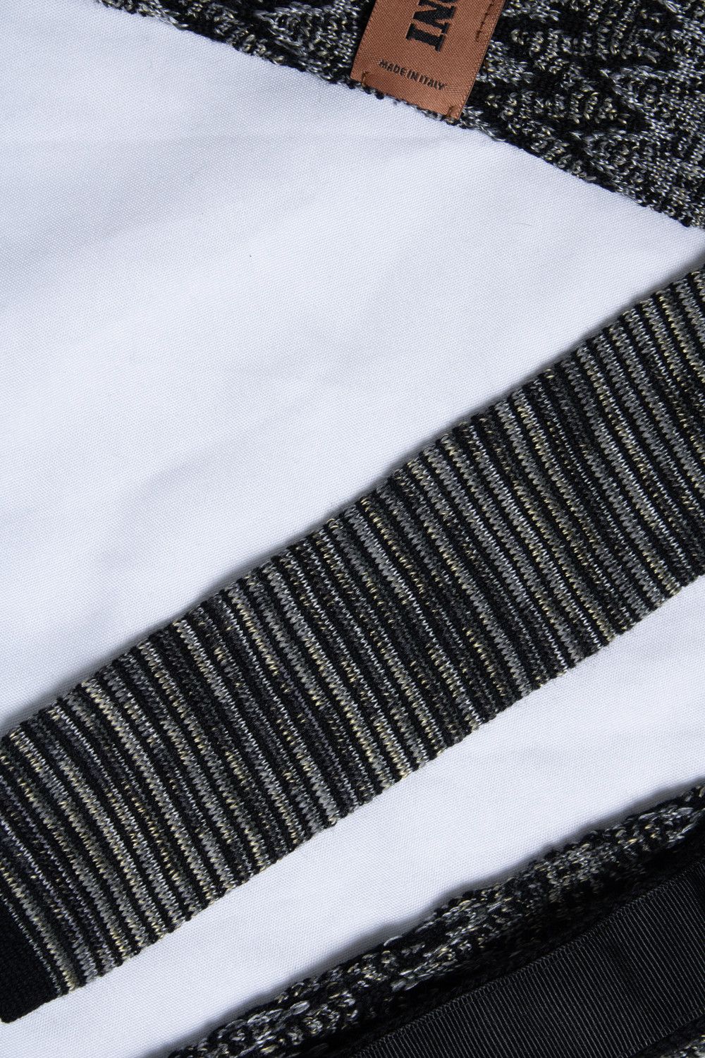 Missoni Missoni, knitted tie in black and grey Size ONE SIZE - 3 Thumbnail
