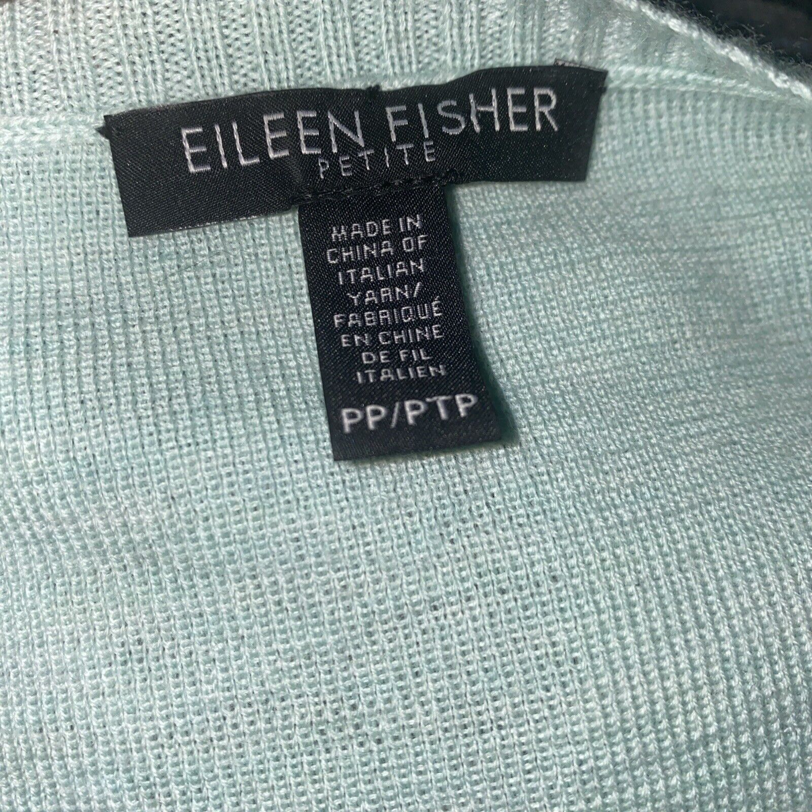 Eileen Fisher EILEEN FISHER Sea Foam Womens sz PP 100% Merino Wool Sweater Size S / US 4 / IT 40 - 6 Thumbnail