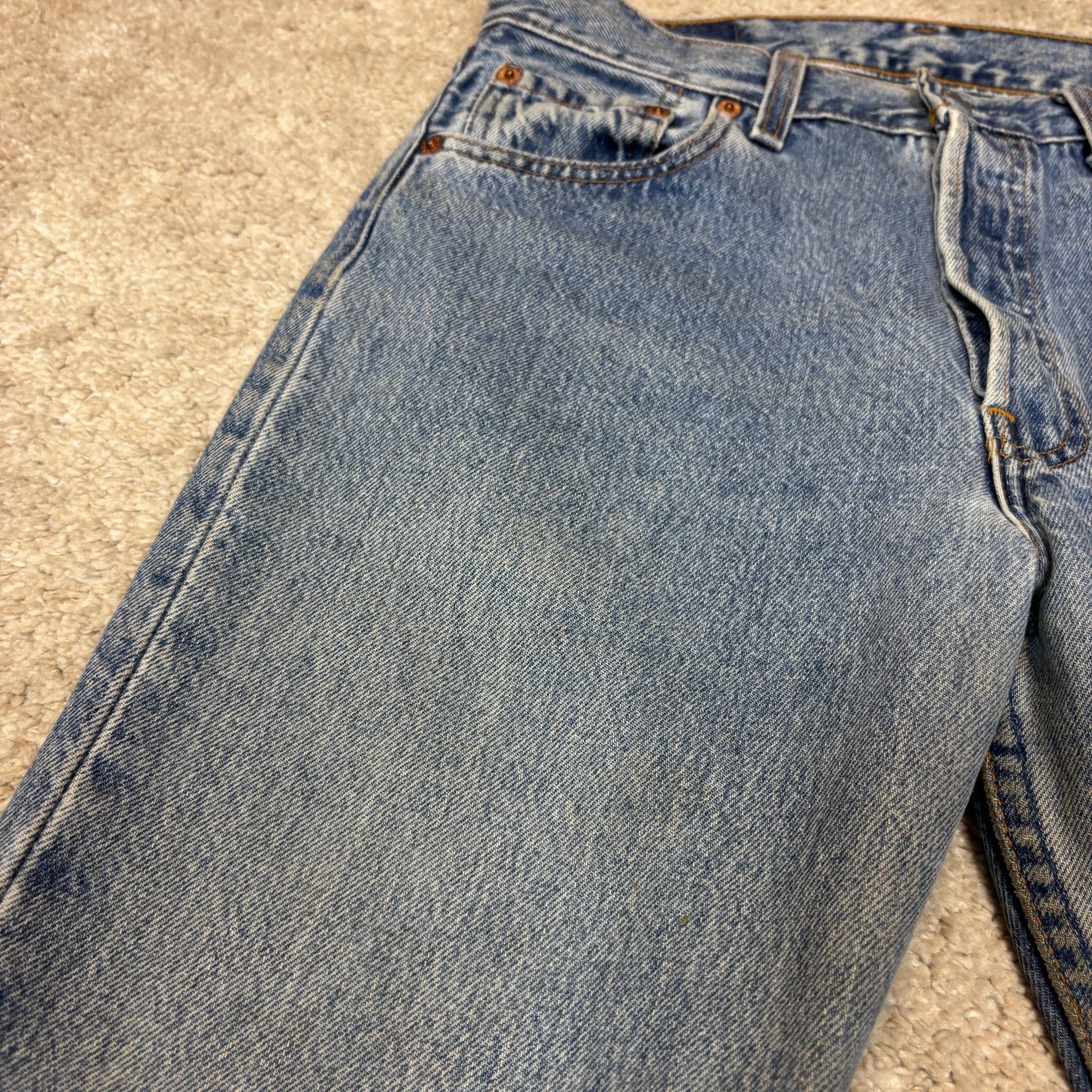 Levi's Vintage 90s Levi's 501 Straight Leg Jeans 30x31.5 Size US 30 / EU 46 - 12 Thumbnail