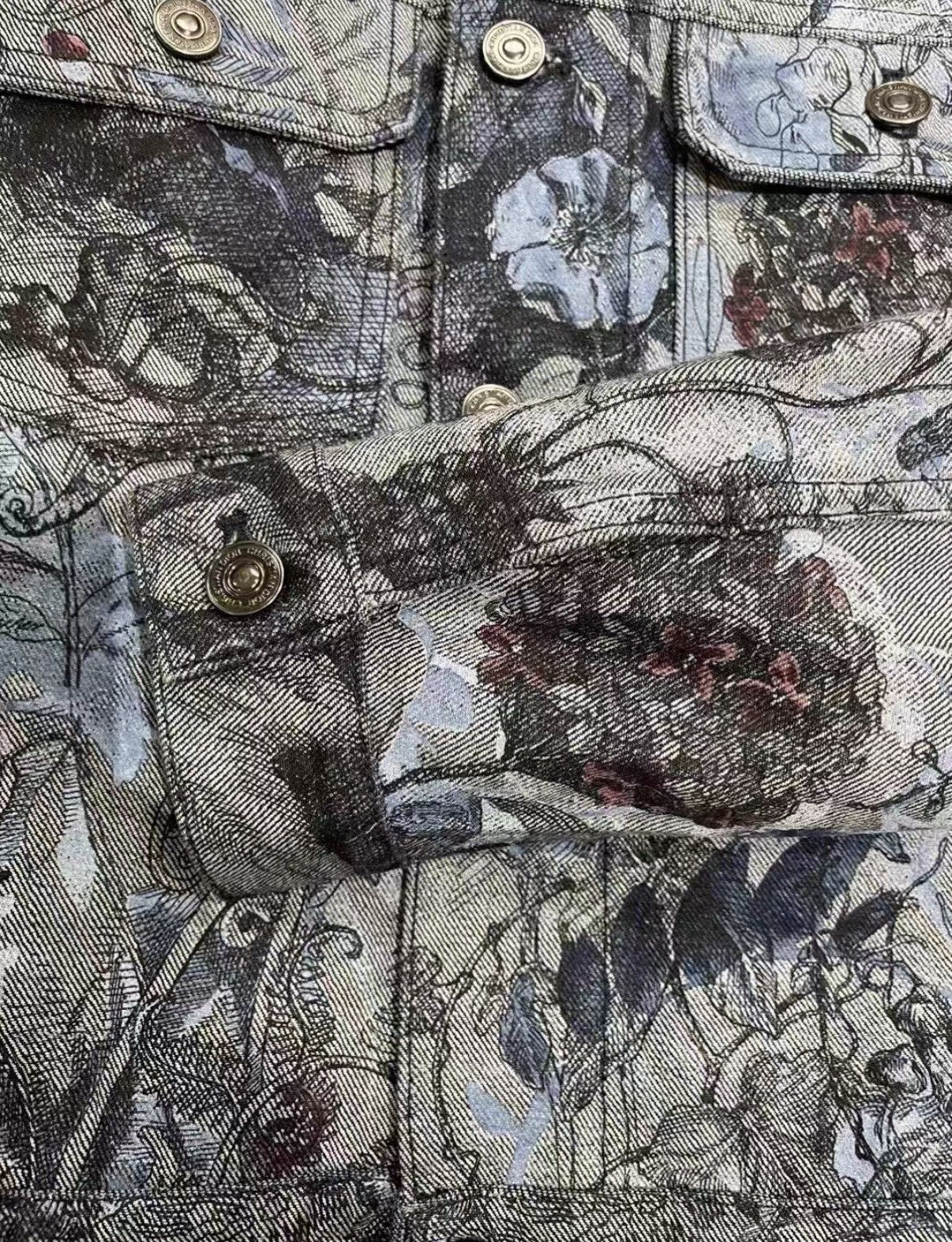 Dior Dior Floral Pattern Denim Cropped Jacket J33 Size S / US 4 / IT 40 - 6 Thumbnail
