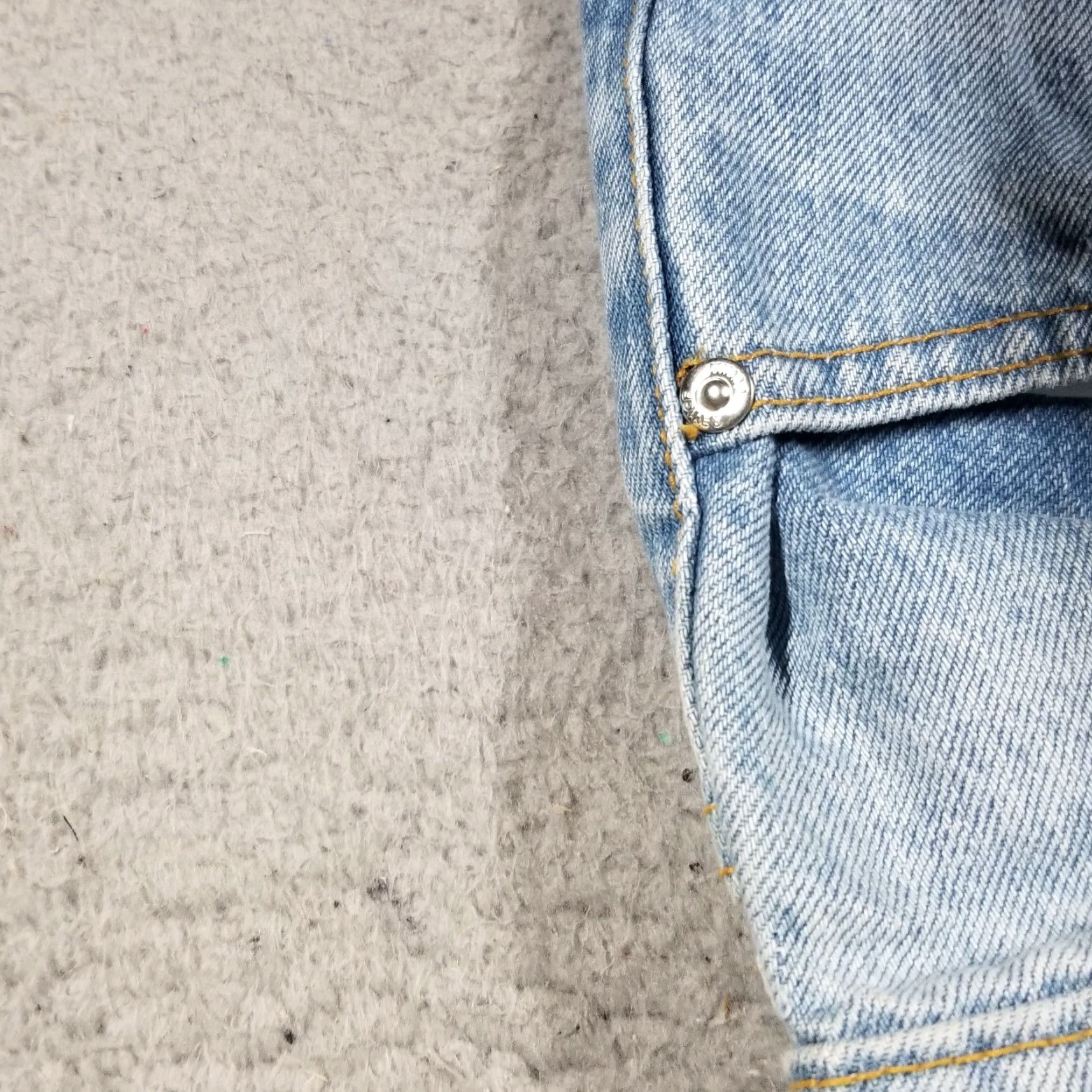 Vintage Revice High Rise Slim Straight Jeans Size 28 Two Tone Blue Womens 90s Bohemian Size 28" / US 6 / IT 42 - 4 Thumbnail