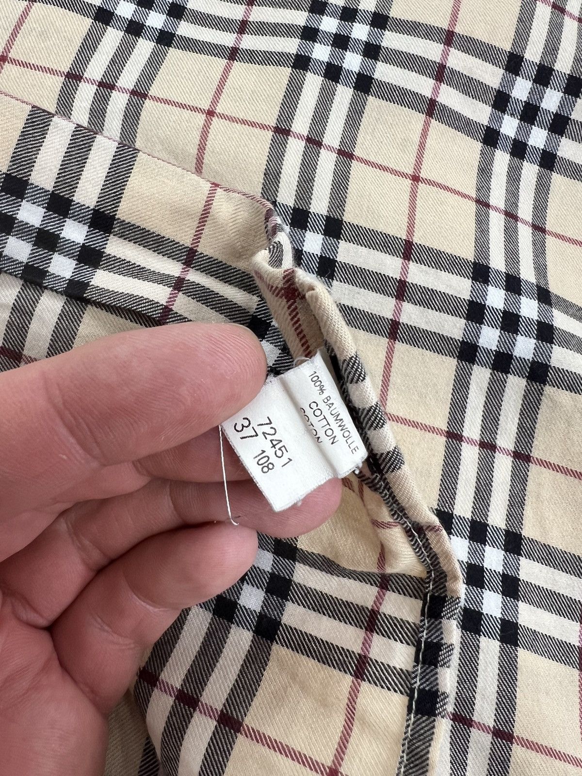Burberry × Vintage burberry nova check shirt Size US S / EU 44-46 / 1 - 5 Thumbnail