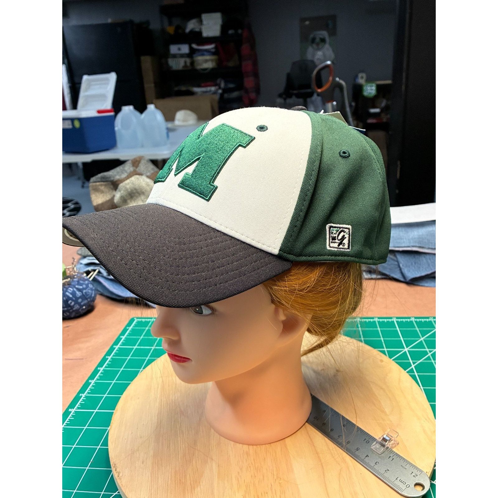 The Game The Game Pro Gametek XL Snapback Hat – Green “M” Logo – NWT Size ONE SIZE - 8 Thumbnail