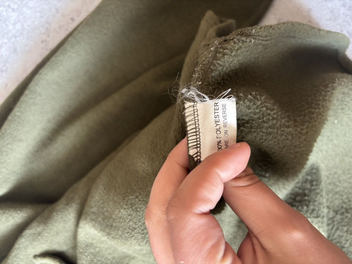 Burberry × Designer × Vintage VINTAGE THOMAS BURBERRY KHAKI FLEECE OVERSHIRT Size US L / EU 52-54 / 3 - 5 Thumbnail