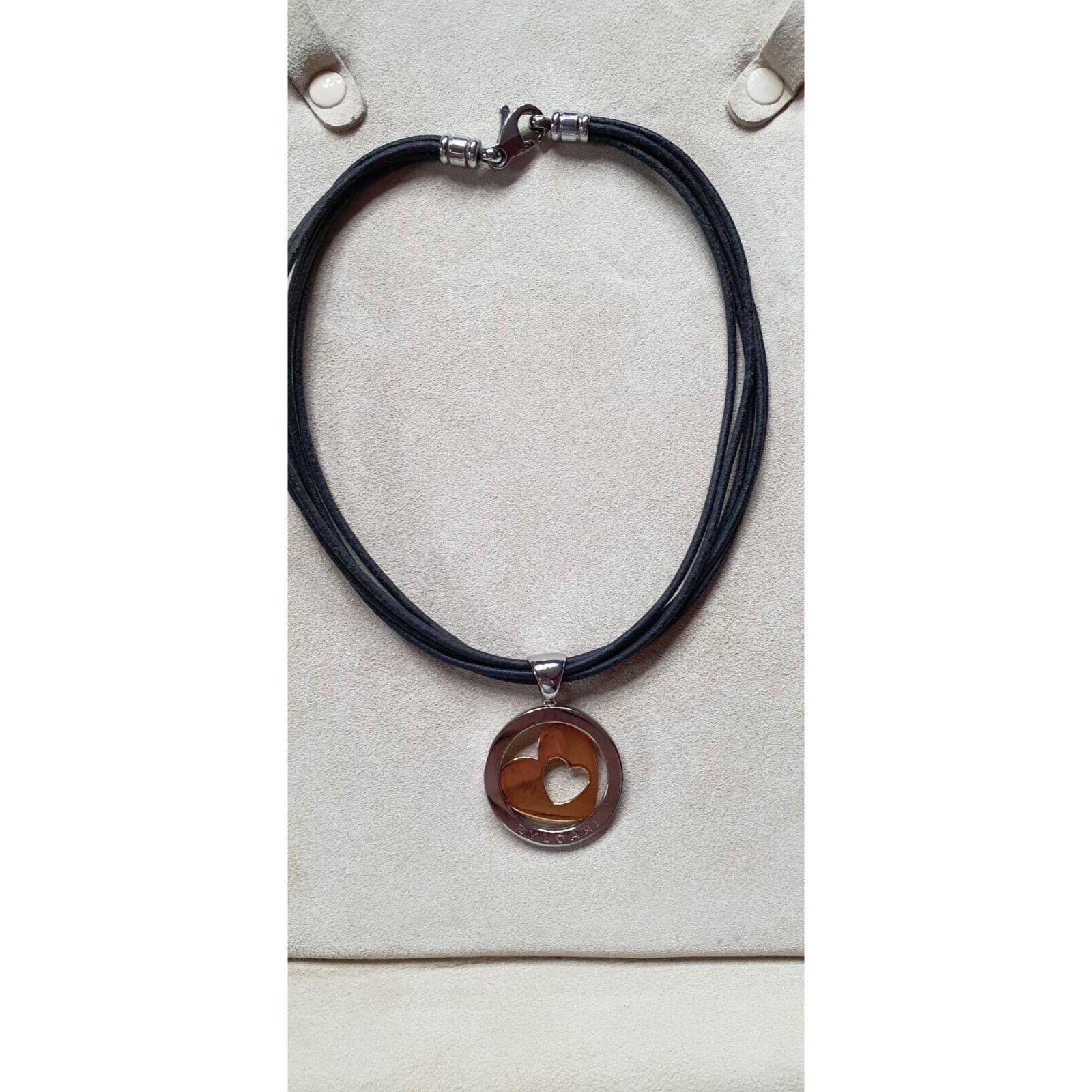 Bvlgari Bvlgari Tindo Gold Heart Pendant Necklace Stamped Hallmark I Size ONE SIZE - 6 Thumbnail