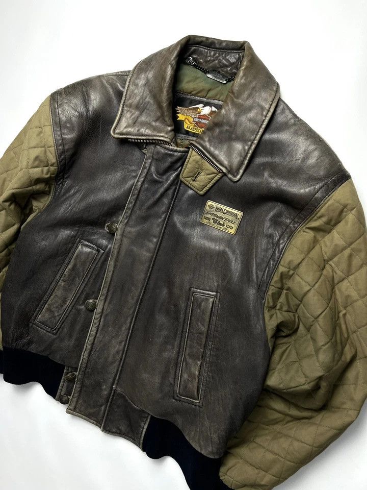 Harley Davidson Harley-Davidson RARE EXCLUSIVE Vintage Leather Jacket 1970s Size US M / EU 48-50 / 2 - 6 Thumbnail