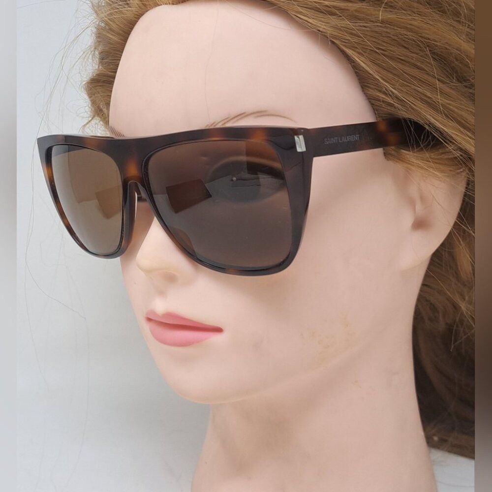 Saint Laurent Paris Saint Laurent Sunglasses Frames Only Prescription Flat Top Size ONE SIZE - 3 Thumbnail