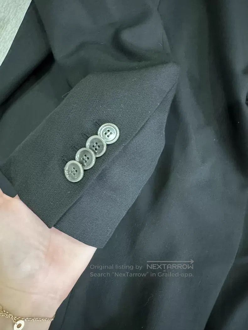 Acne Studios Acne Studios Black Loose Double-Breasted Blazer Jacket Size 4XL / US 24-26 - 9 Thumbnail