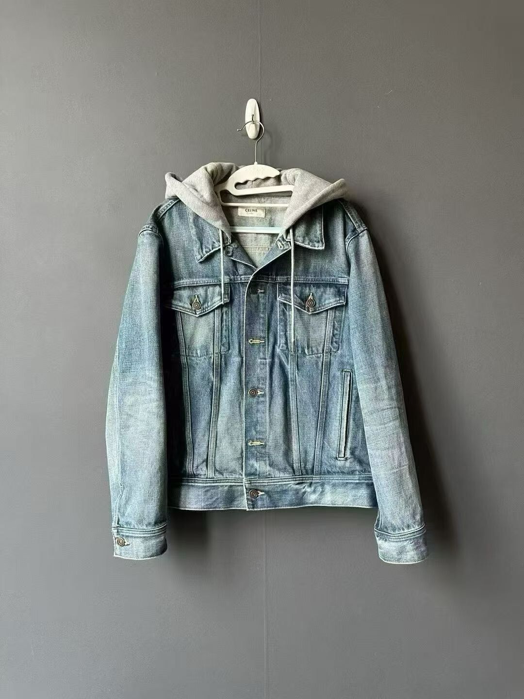 Celine Celine Hooded Denim Jacket Size US M / EU 48-50 / 2 - 1 Thumbnail