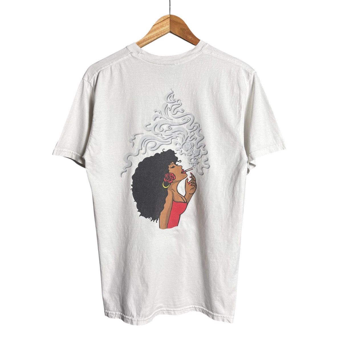 Vintage Rollin Rosa Woman Smoking T-Shirt Size US M / EU 48-50 / 2 - 1 Thumbnail