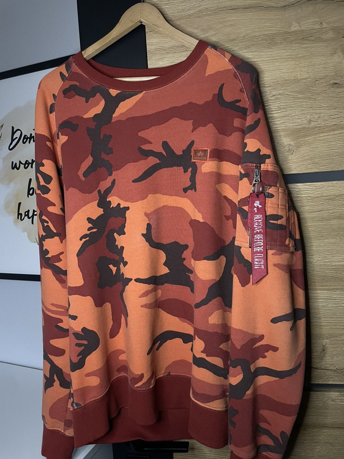 Alpha Industries Orange Alpha Industries Sweatshirt Size US L / EU 52-54 / 3 - 1 Thumbnail