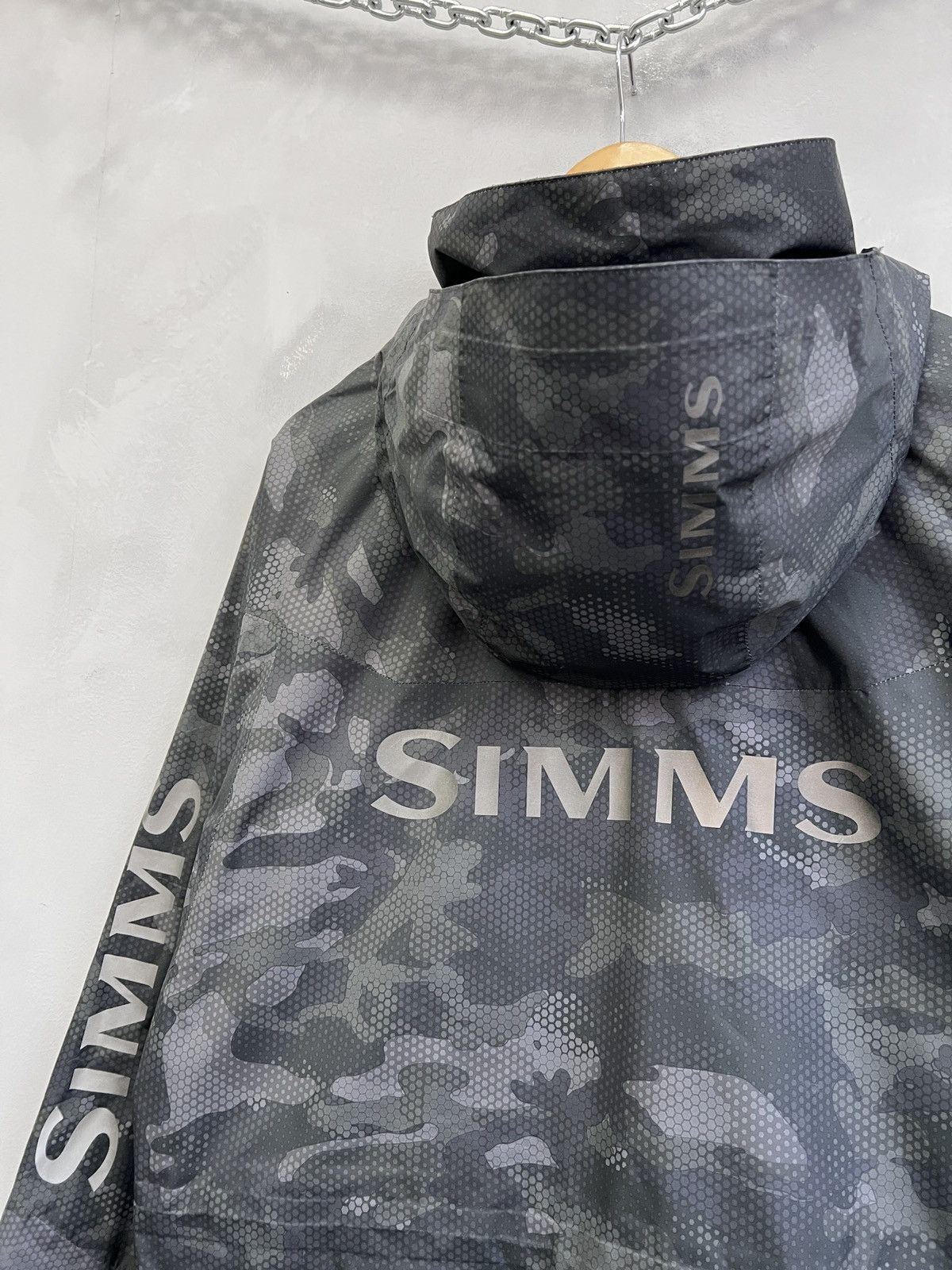 Simms Simms fishing Camo Waterproof Hooded Jacket Outdoor Size US M / EU 48-50 / 2 - 14 Thumbnail