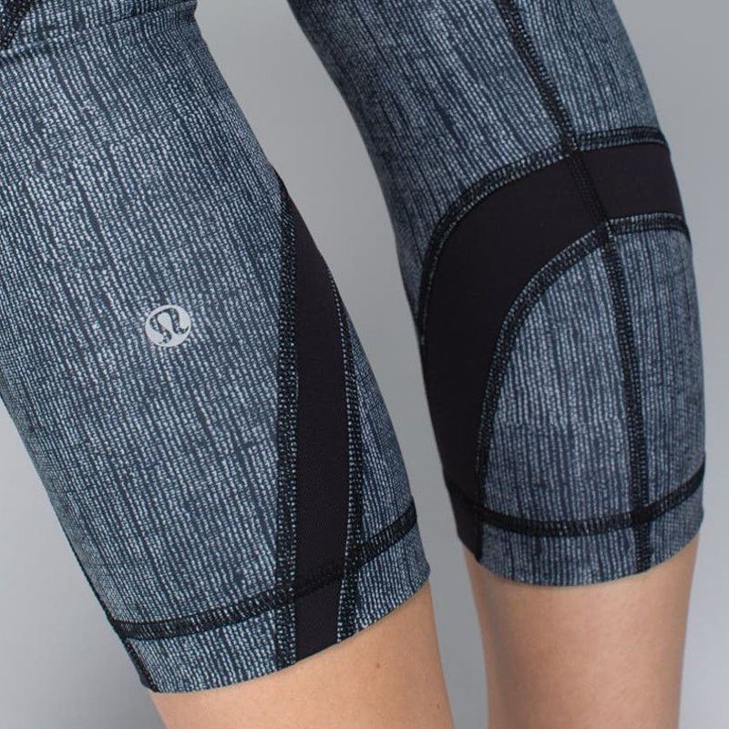 Lululemon EUC Lululemon Run Inspire Crop Pants Sz. 6 Burlap Texture Size 28" / US 6 / IT 42 - 7 Thumbnail