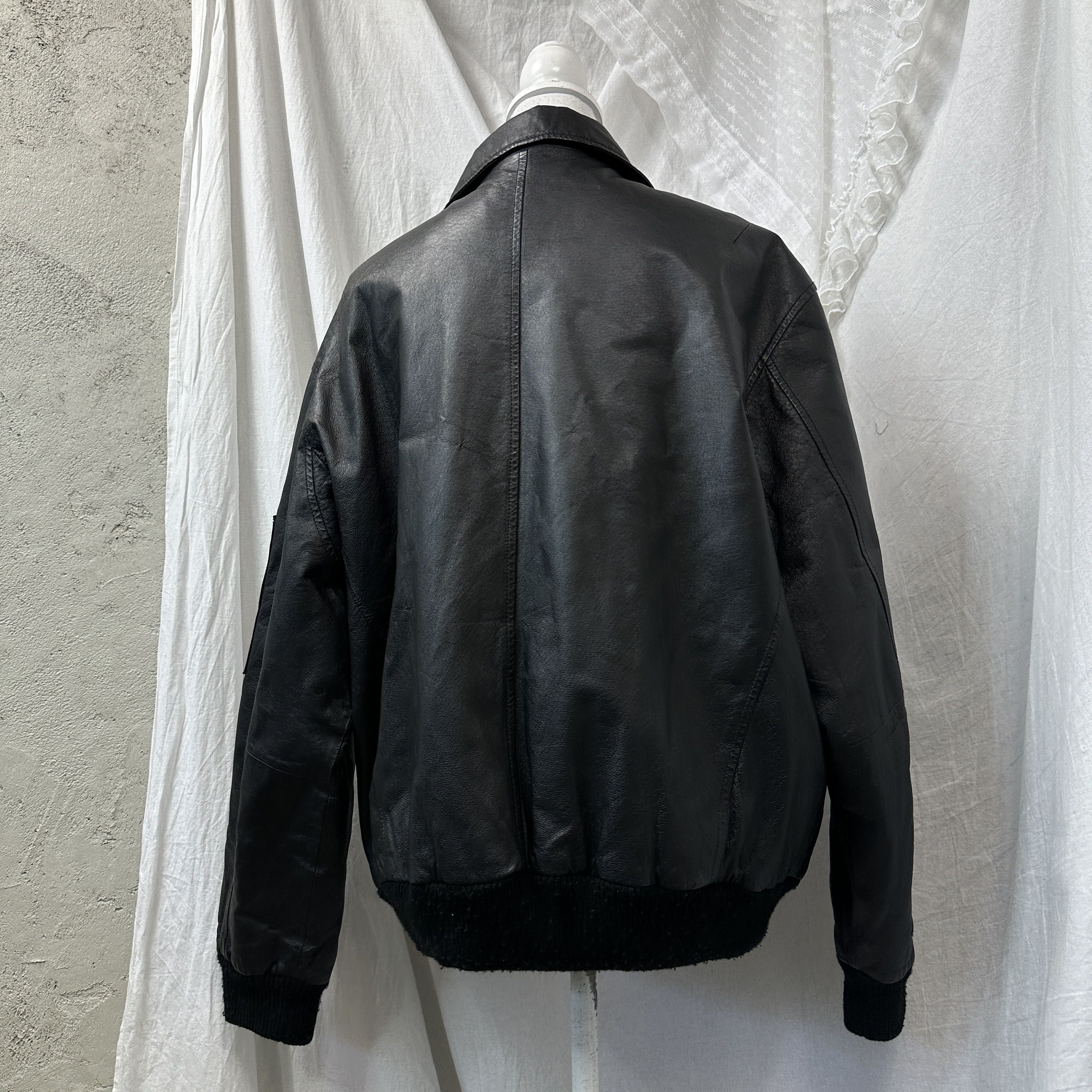 Vintage Vintage Grunge Leather Biker Moto Oversize Jacket 90s Size US XL / EU 56 / 4 - 10 Thumbnail